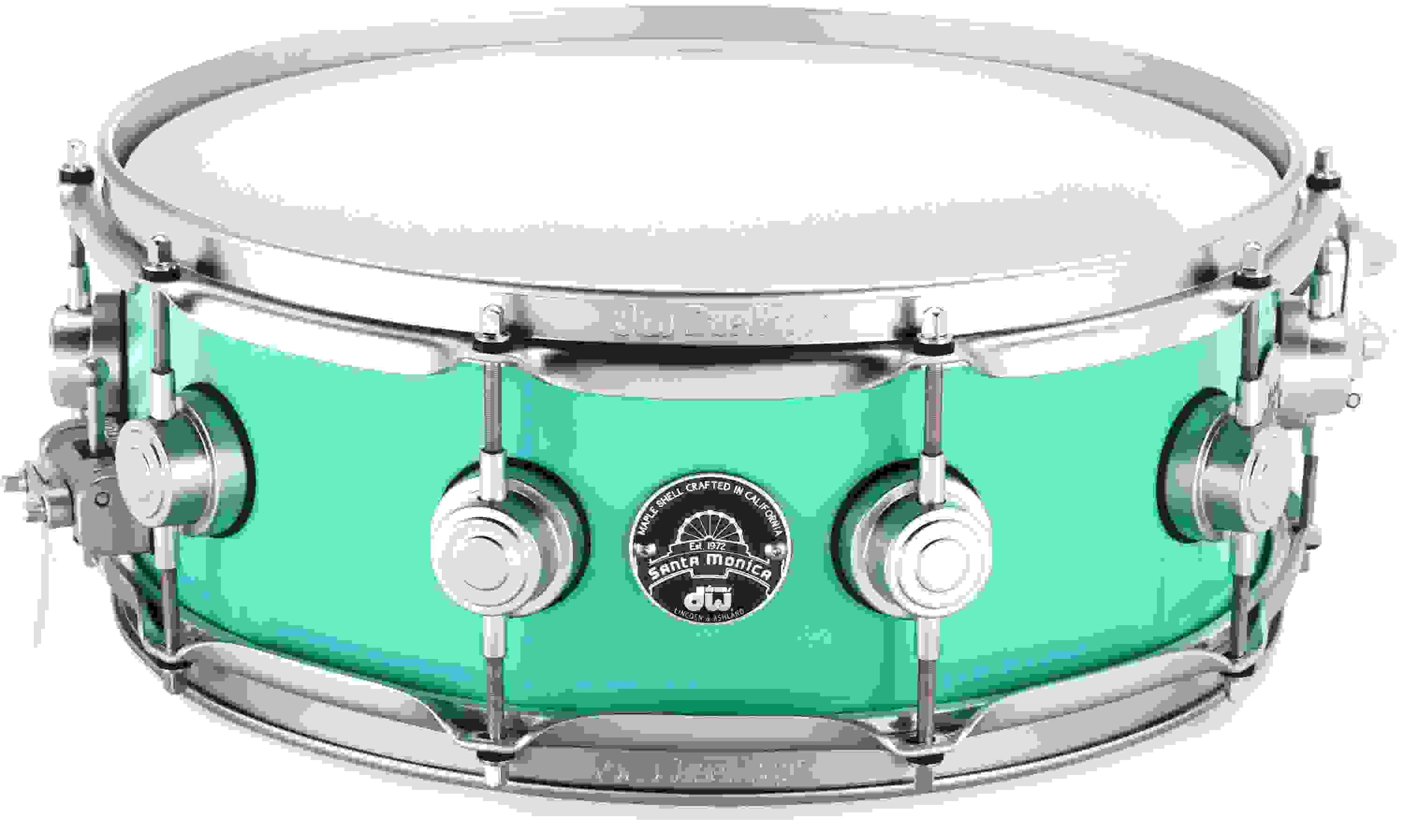 DW Collector's Series Santa Monica Snare Drum - 5 x 14-inch - Sea Foam Green