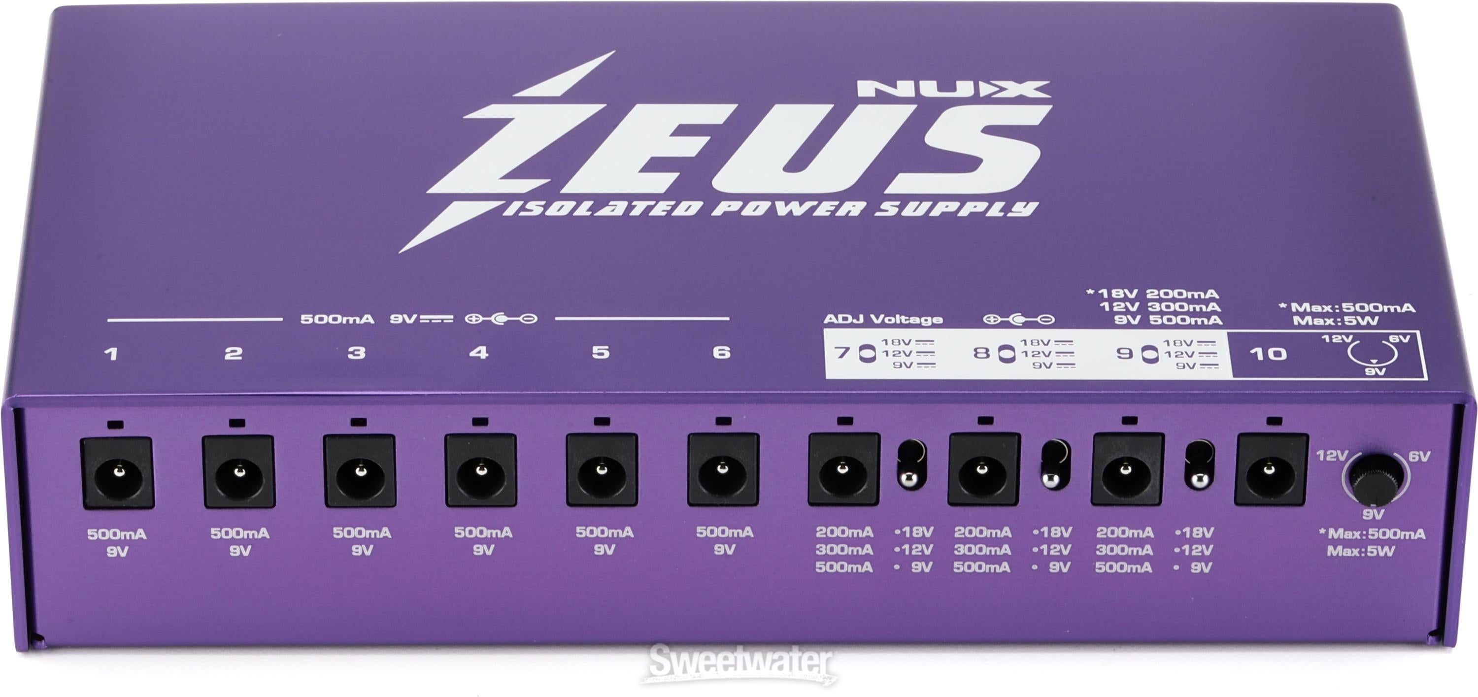 NUX ZEUS ISOLATED POWER SUPPLY パワーサプライ Amazon.com: NuX Zeus Low-Noise and Low-Impedance 10-Port