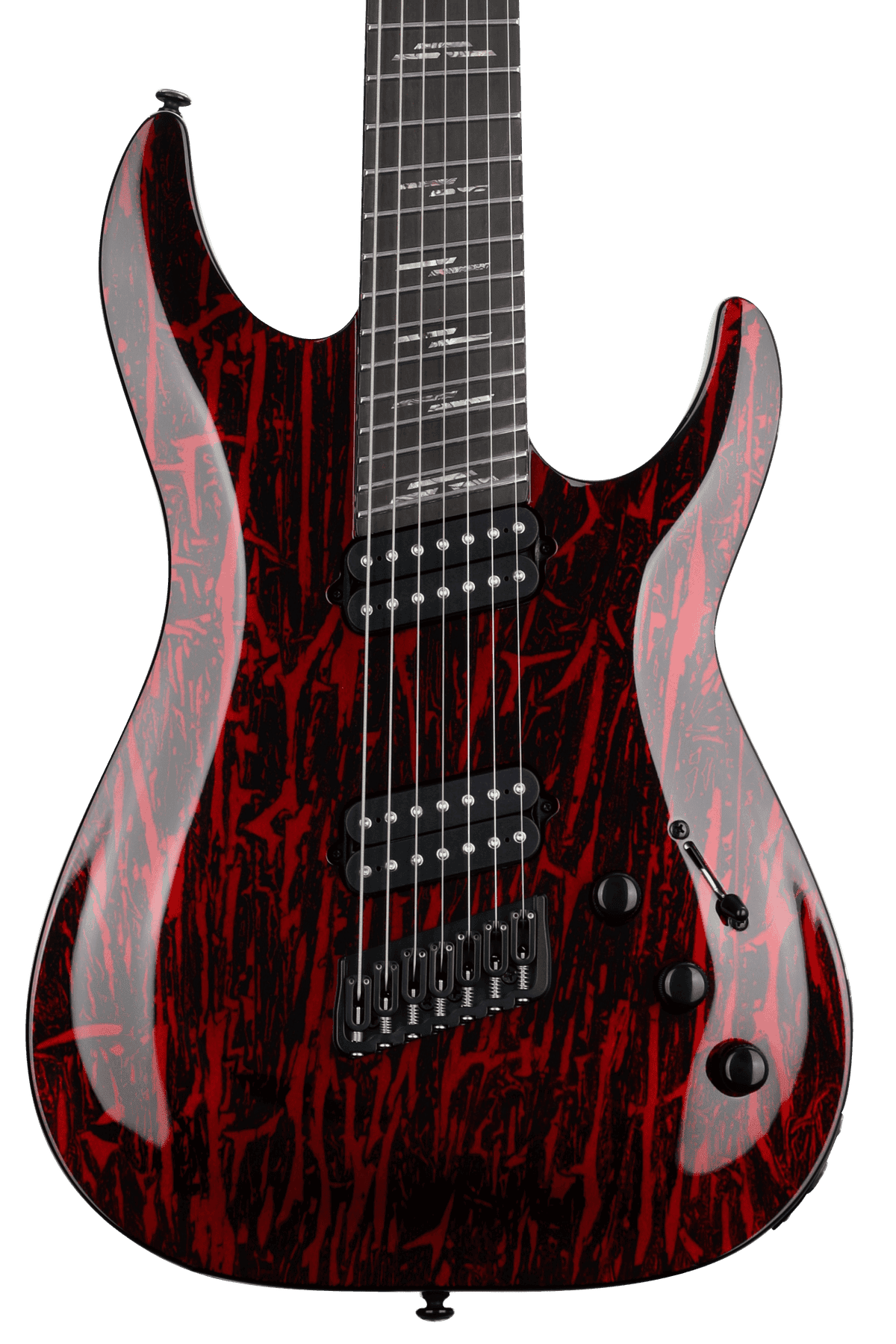 Schecter c7 deals multiscale silver mountain