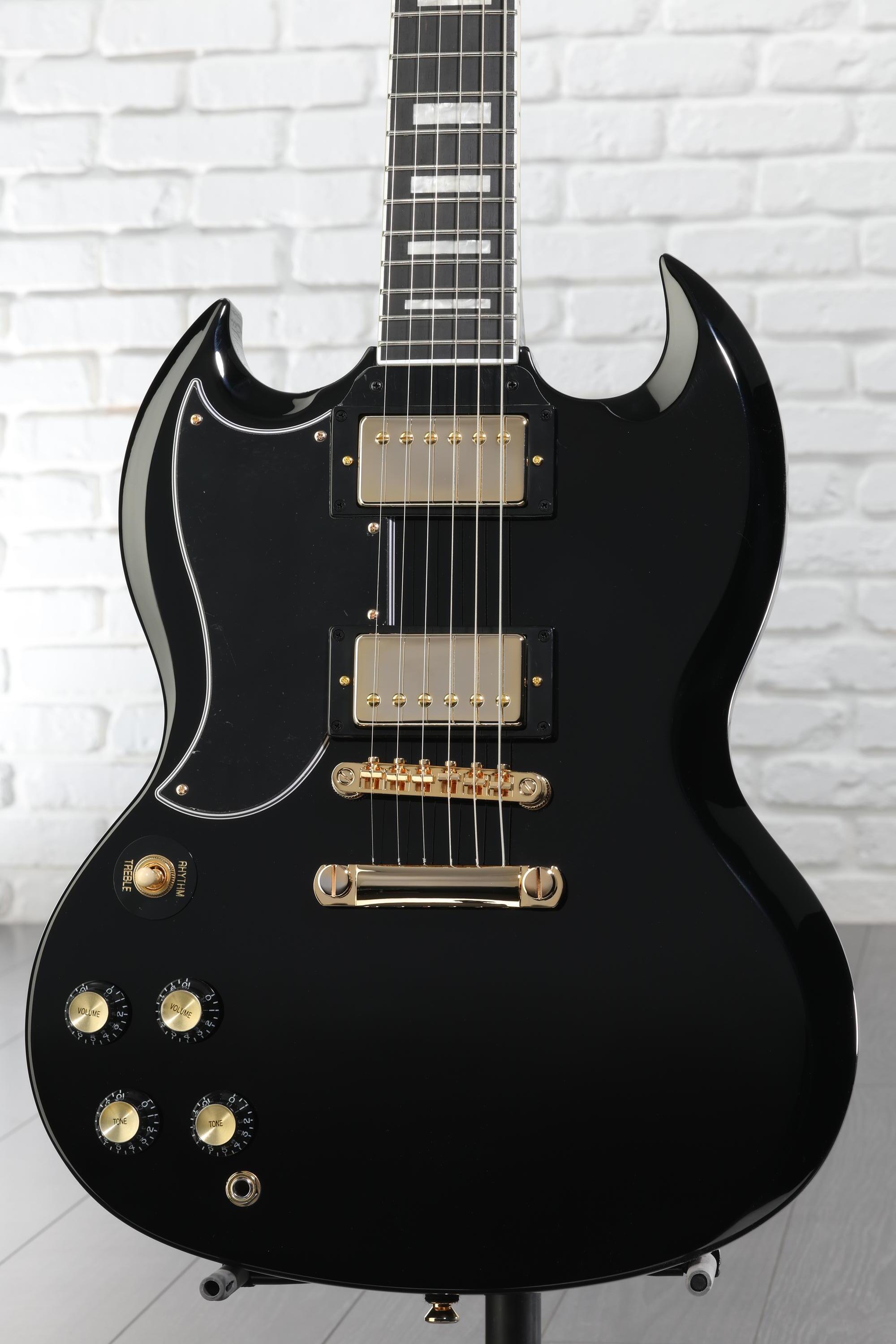 Epiphone SG Custom Left-handed Electric Guitar - Ebony | Sweetwater