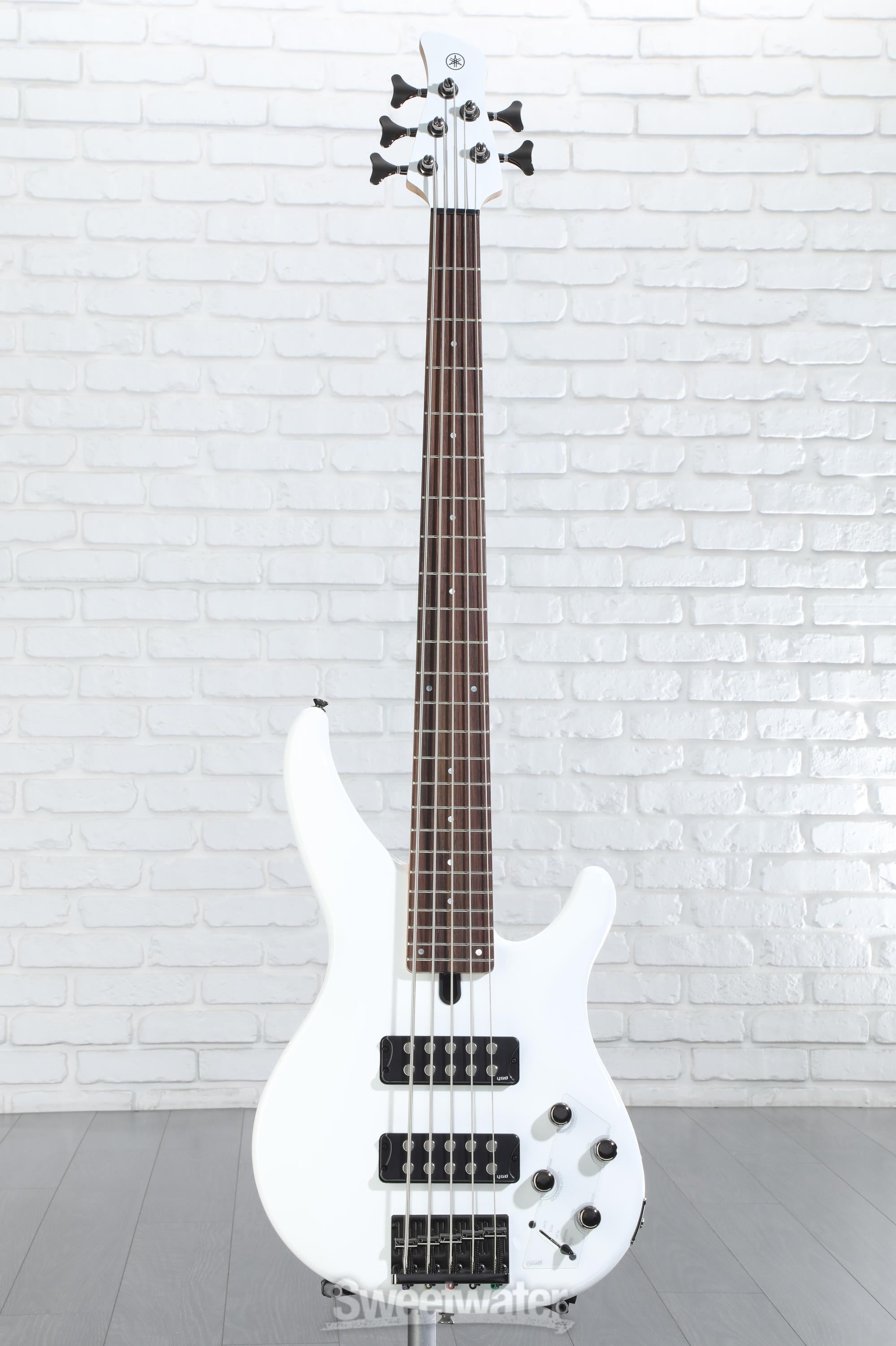 Yamaha TRBX305 5-string Bass Guitar - White | Sweetwater