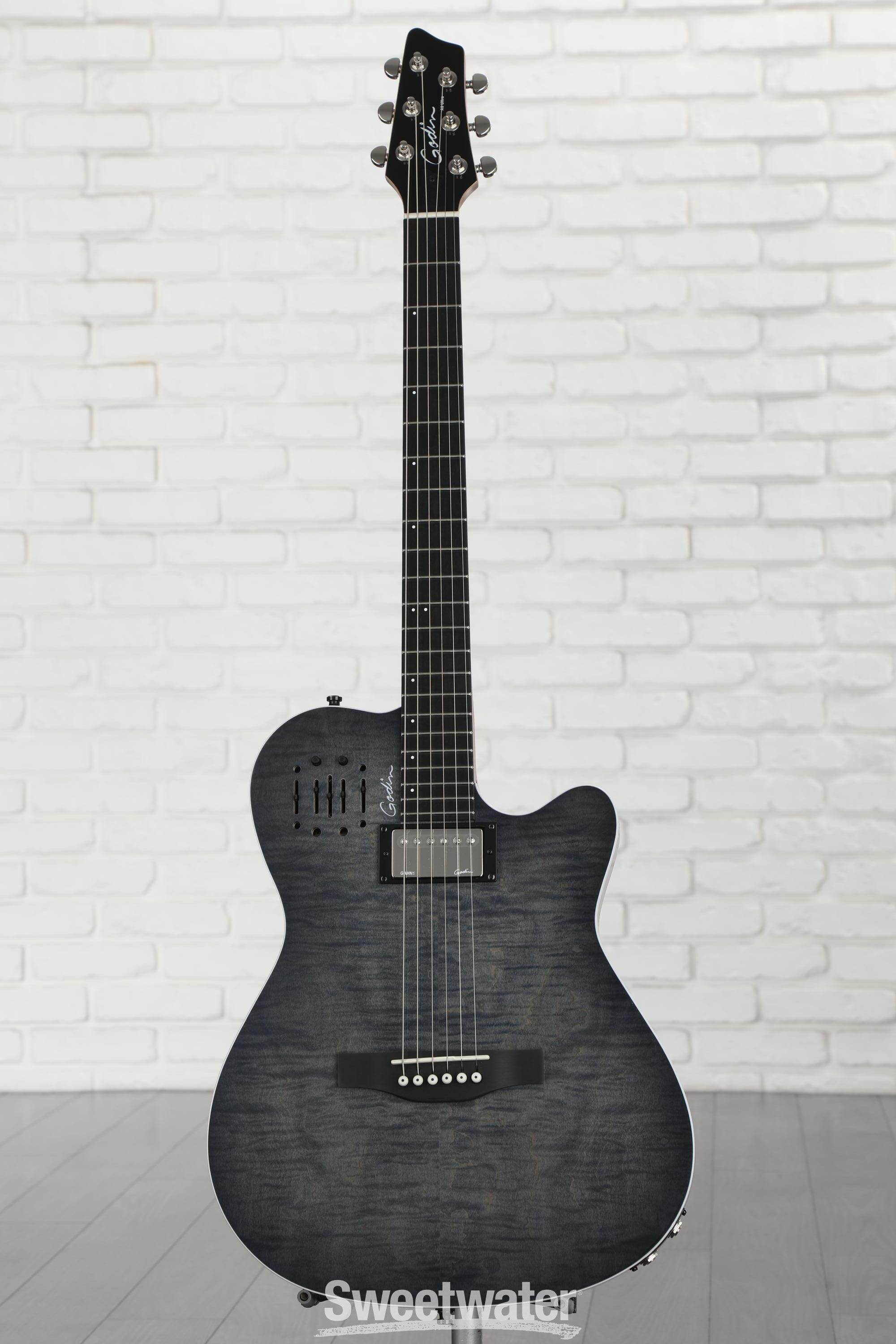 Godin A6 Ultra - Denim Blue Flame