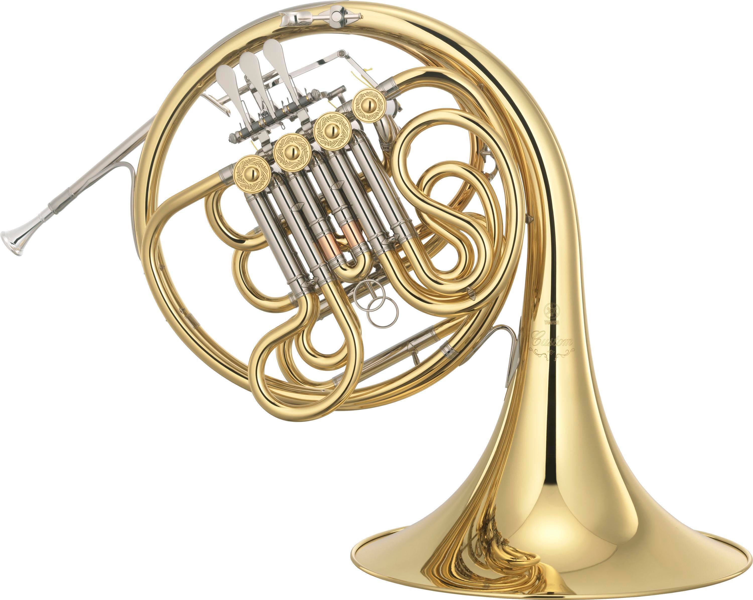 Photo of Yamaha YHR-871II Professional Double French Horn - Clear Lacquer