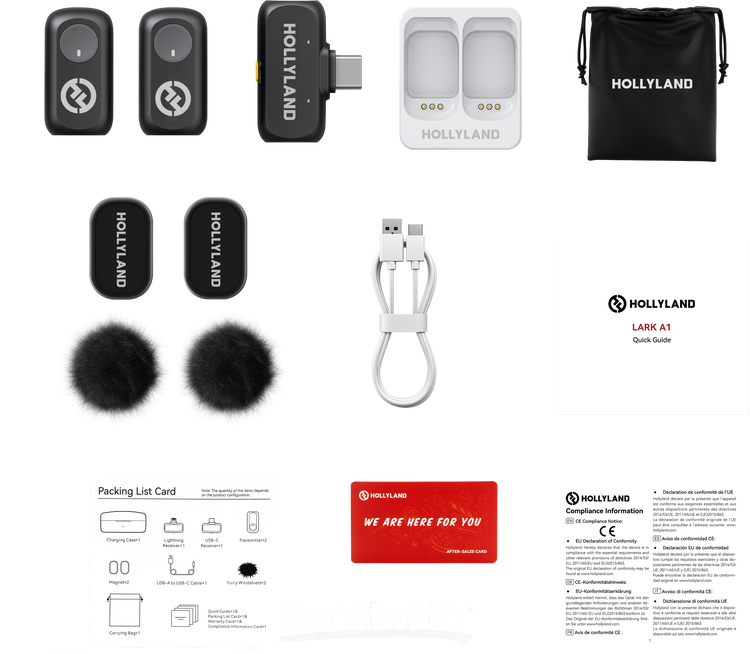 Hollyland LARK A1 Mini Duo USB-C Wireless Microphone System