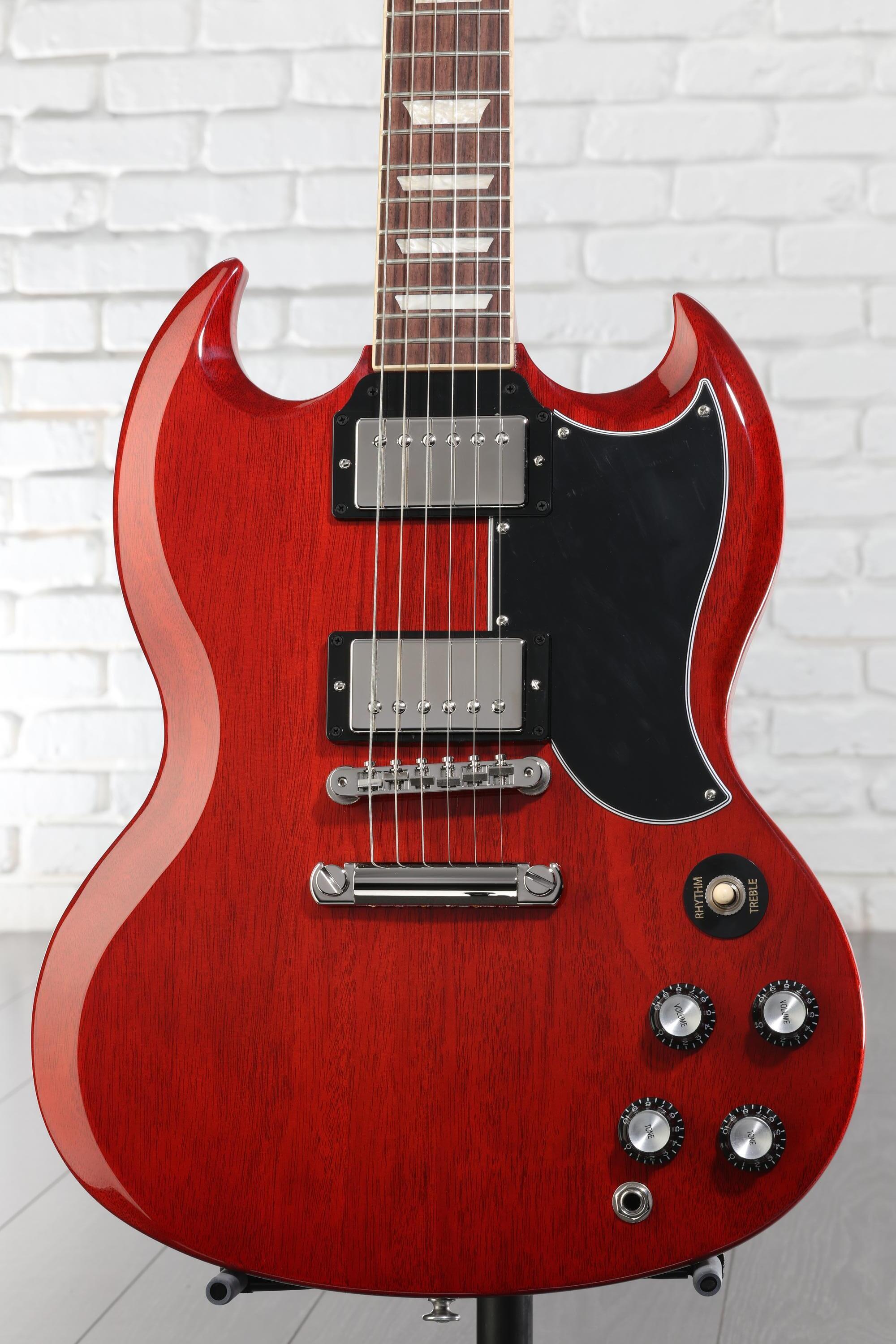 GIBSON SG STANDARD ‘61 Cherry Gibson Exclusive SG 61 Standard Guitar with Case Aged Cherry Gold