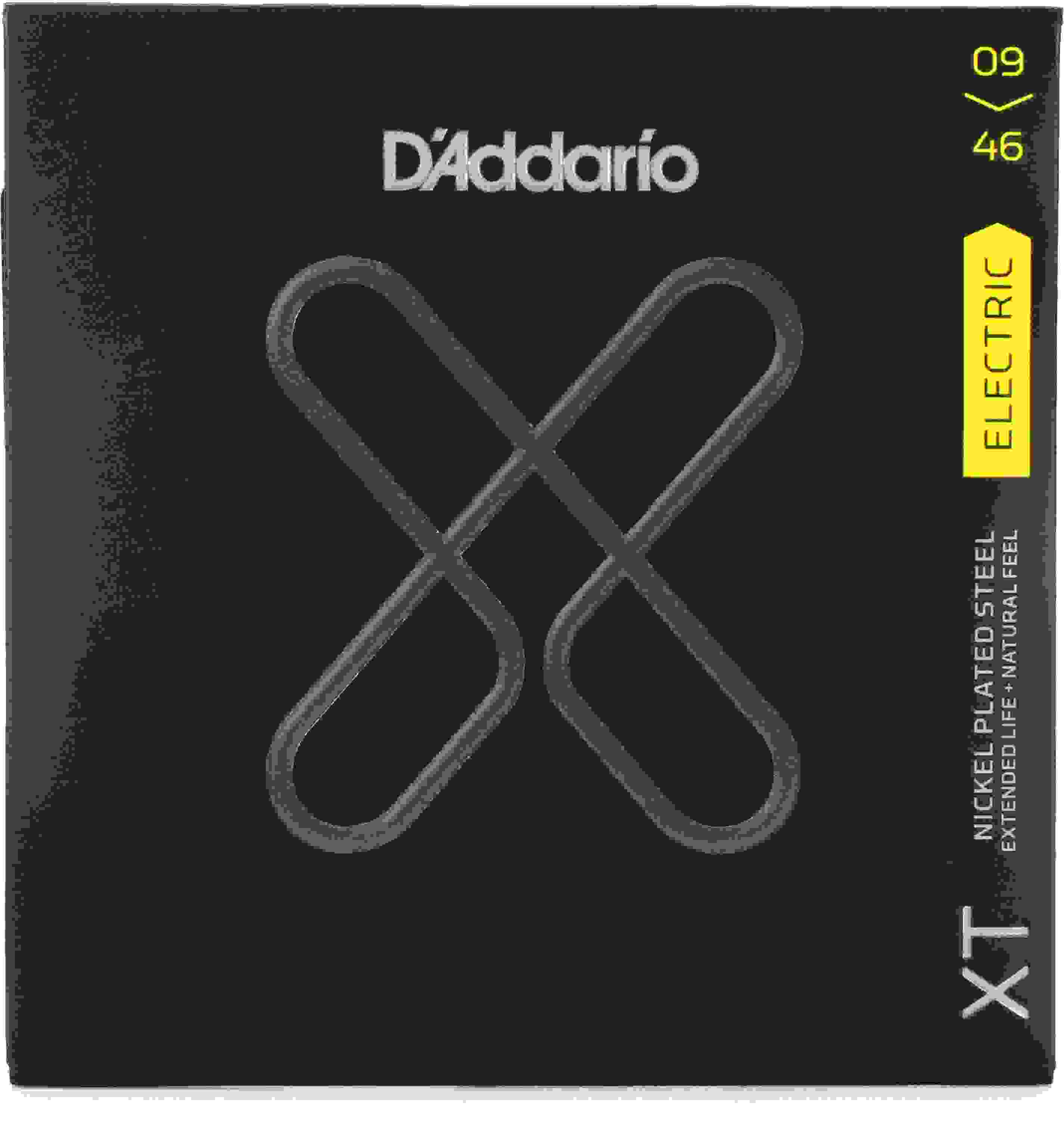 D'Addario XTE0946 XT Nickel Wound Electric Guitar Strings - .009-.046 Super Light Top/Regular Bottom