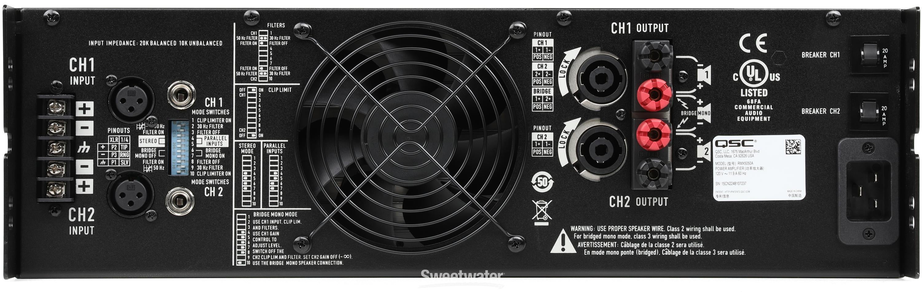 QSC RMX 5050a Power Amplifier | Sweetwater