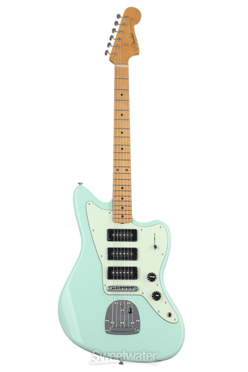 殆ど未使用 Fender Noventa Jazzmaster Mexico Fender Noventa Jazzmaster - Surf Green with Maple