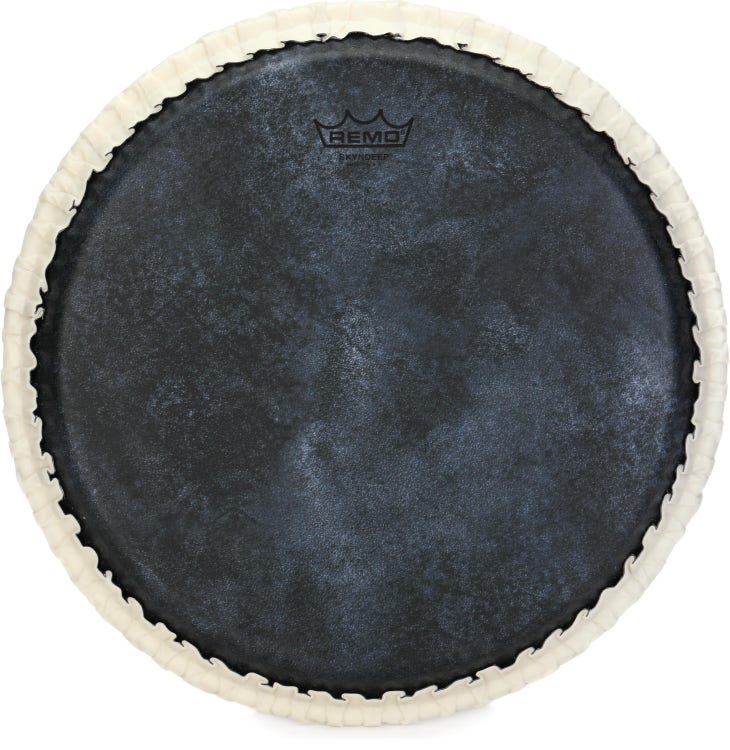 Remo Tucked Skyndeep Black Calfskin Conga Drumhead - 12.5 inches