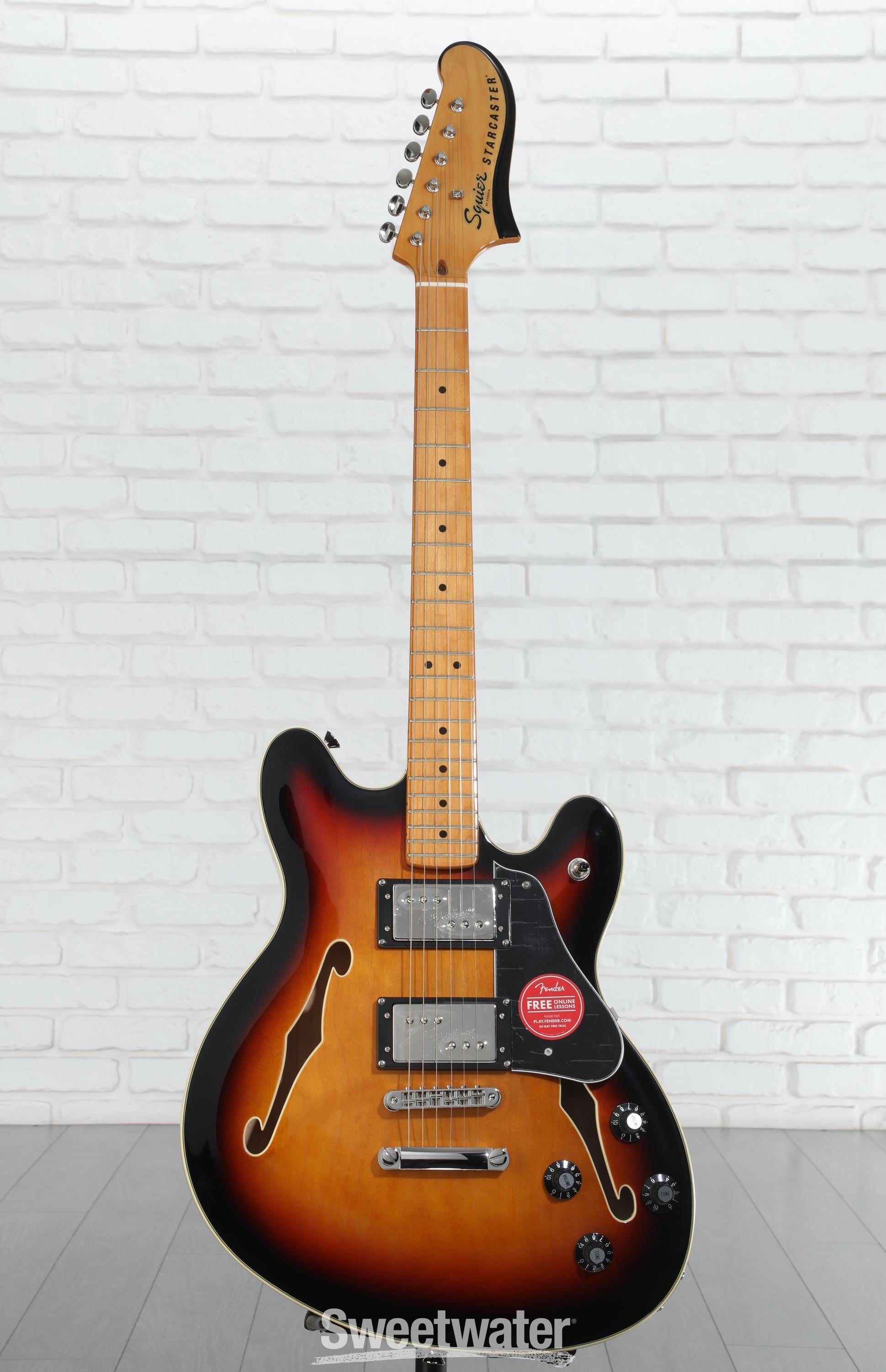 Squier starcaster セミホロウボディ ウォルナット 廃盤カラー Amazon.co.jp: Squier by Fender エレキギター Classic Vibe