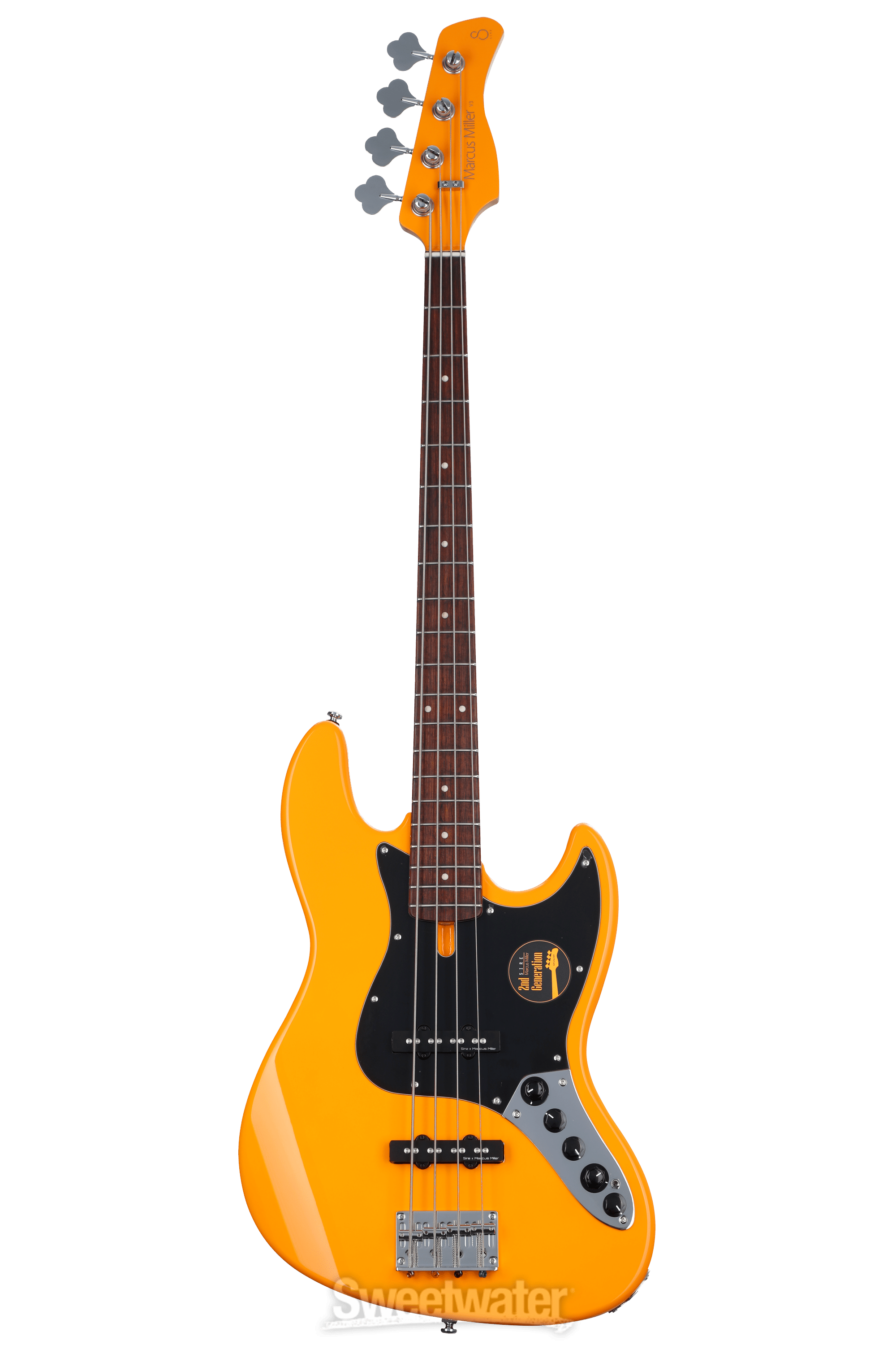 Sire Marcus Miller V3 4-string Bass Guitar - Orange | Sweetwater Sire Marcus Miller V3 4-string Bass Guitar - Orange | Sweetwater
