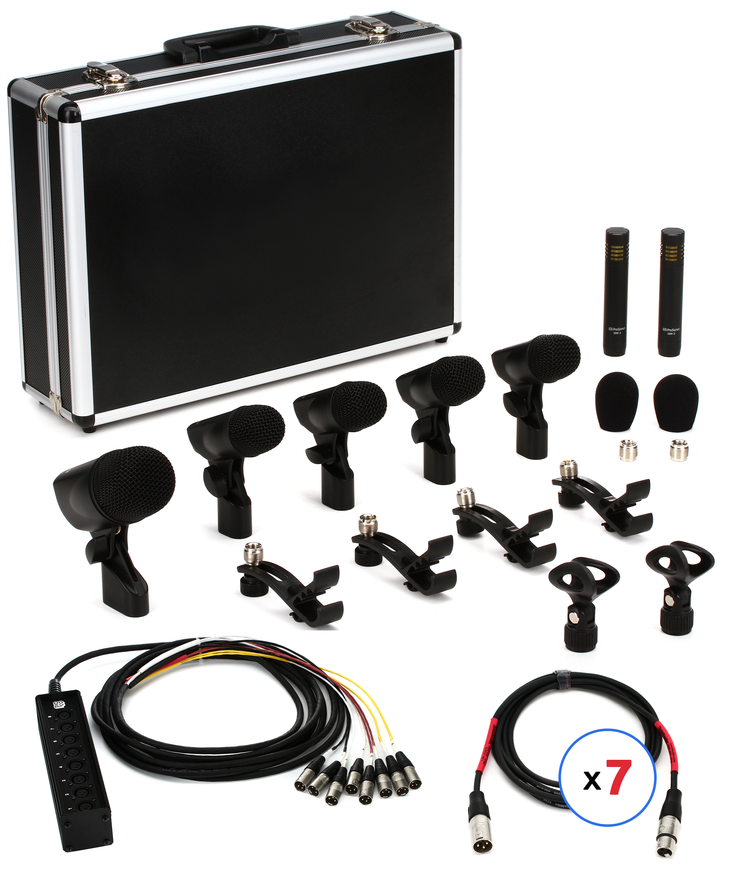 配信機器・PA機器・レコーディング機器 PreSonus DM-7 Drum Mic Set PreSonus DM-7 Drum Microphone Set | Sweetwater