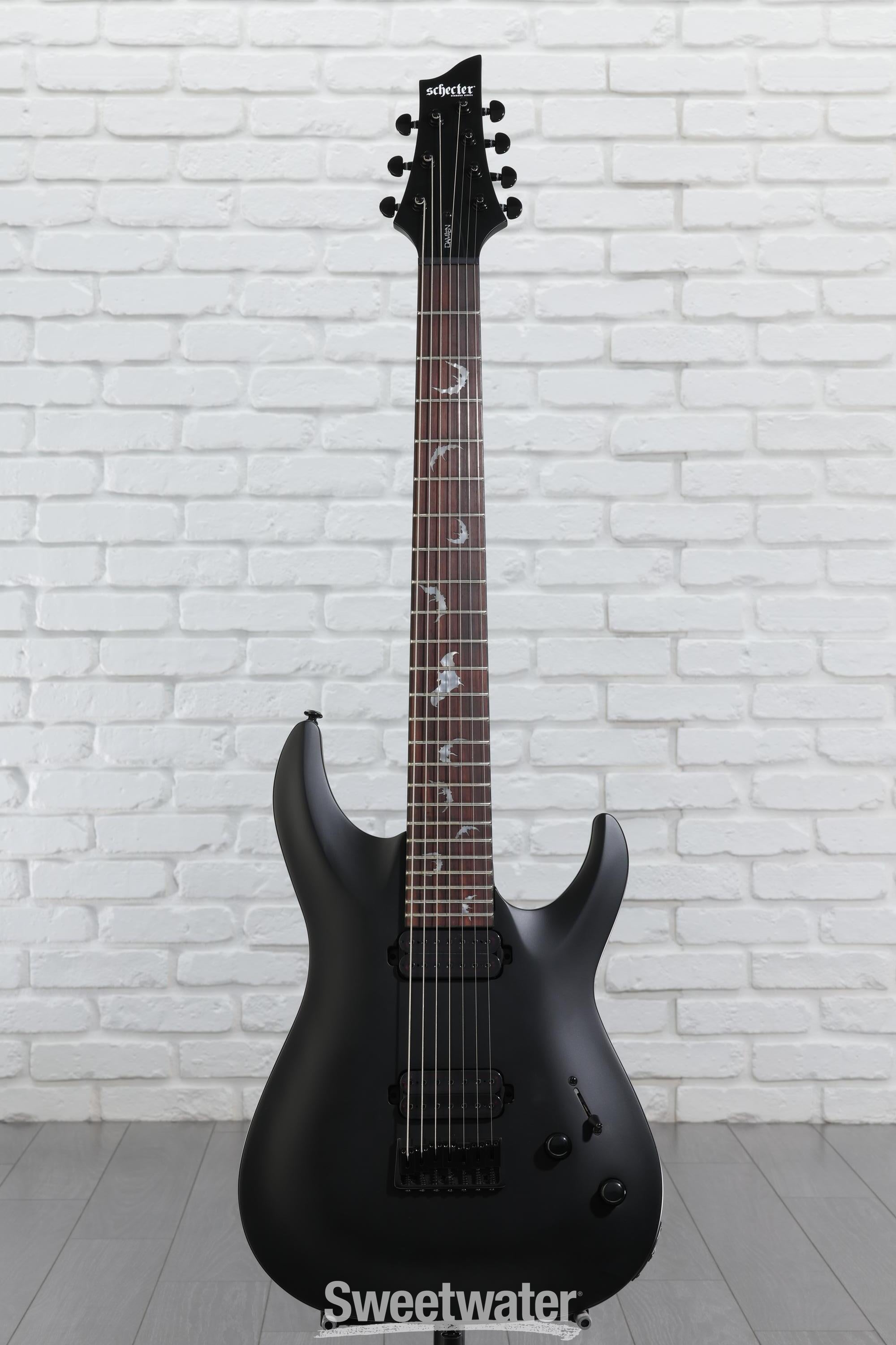 SCHECTER DAMIEN-7 サテンブラック 7弦 Schecter Damien 7 SBK in Satin Black – nafiriguitar.com