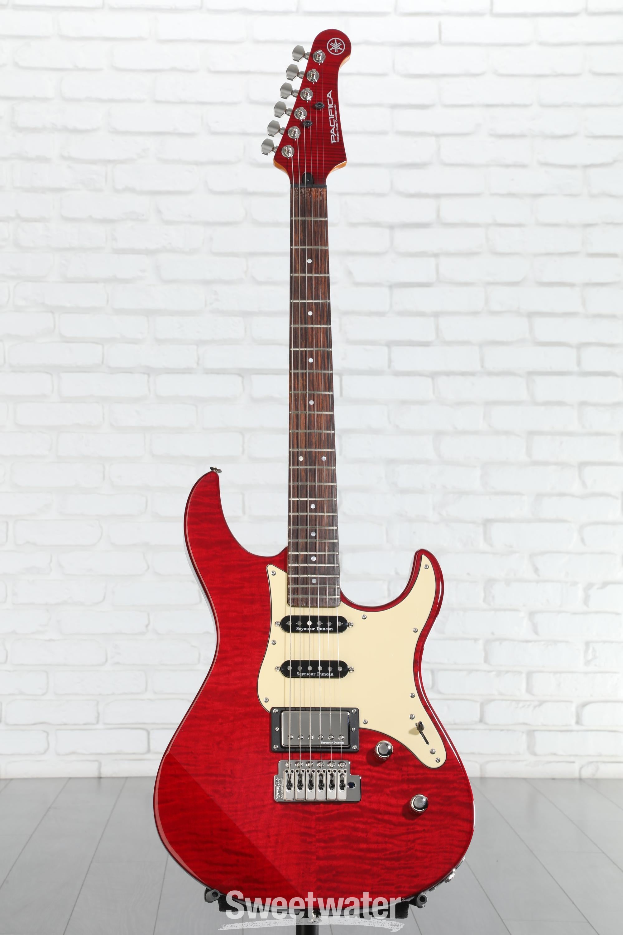 Yamaha PAC612VIIFMX Pacifica Electric Guitar - Fired Red | Sweetwater