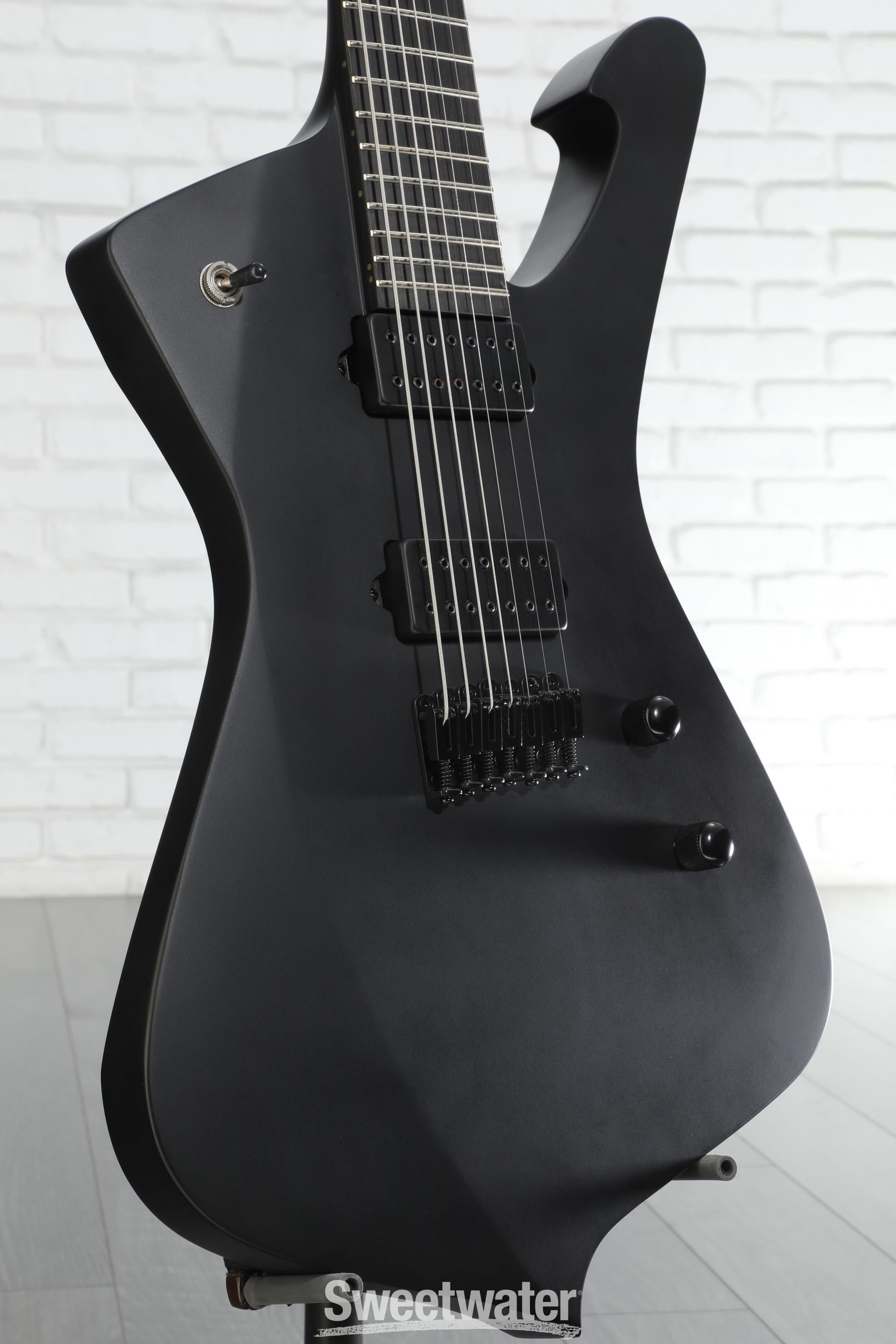 Ibanez Iron Label Iceman 7-string - Black Flat
