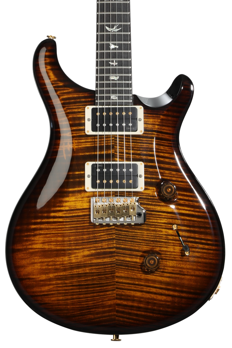 PRS Custom 24 10-Top Electric Guitar - Black Gold Wraparound Burst