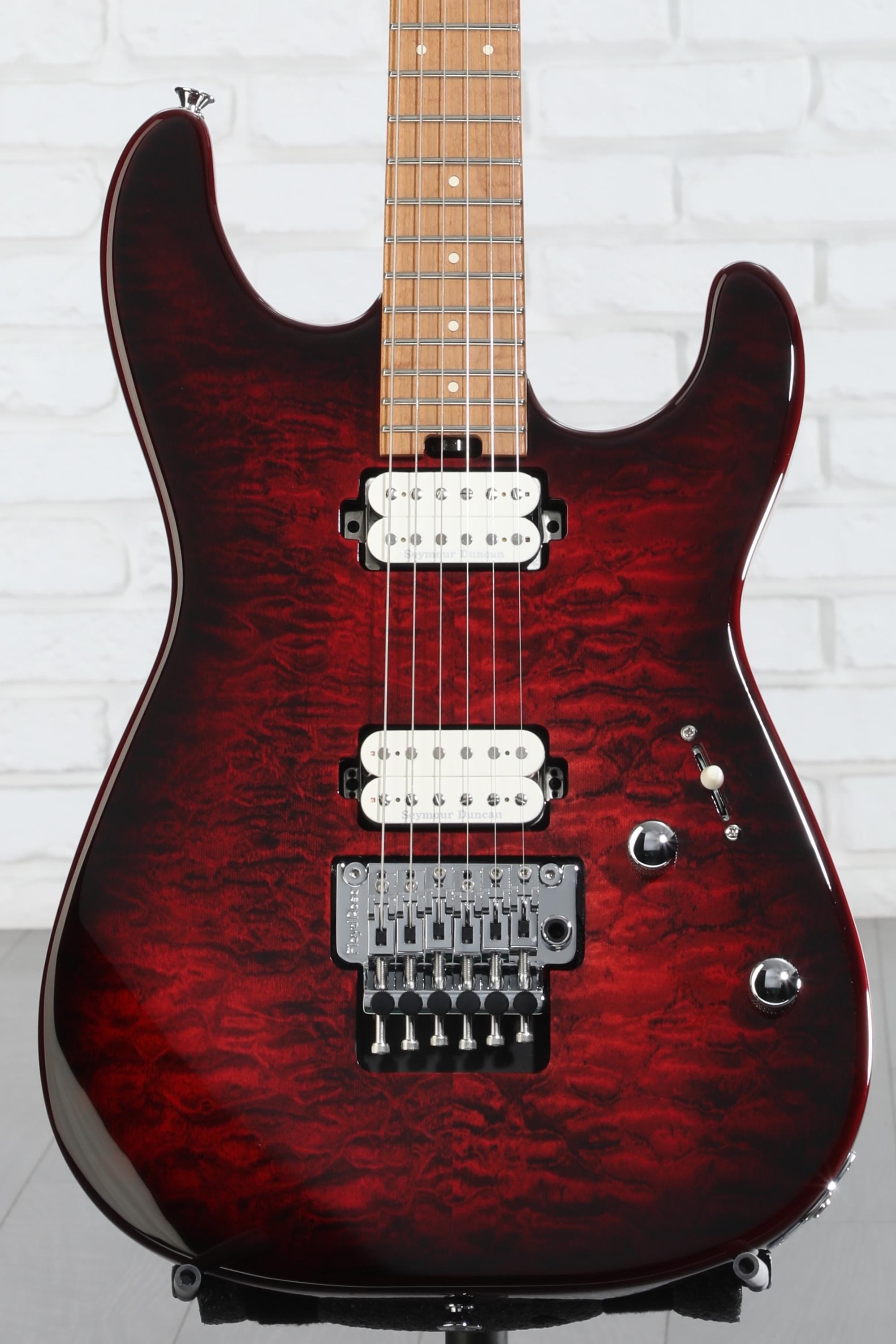 Charvel Pro-Mod Plus SD1Q HH FR Electric Guitar - Sangria