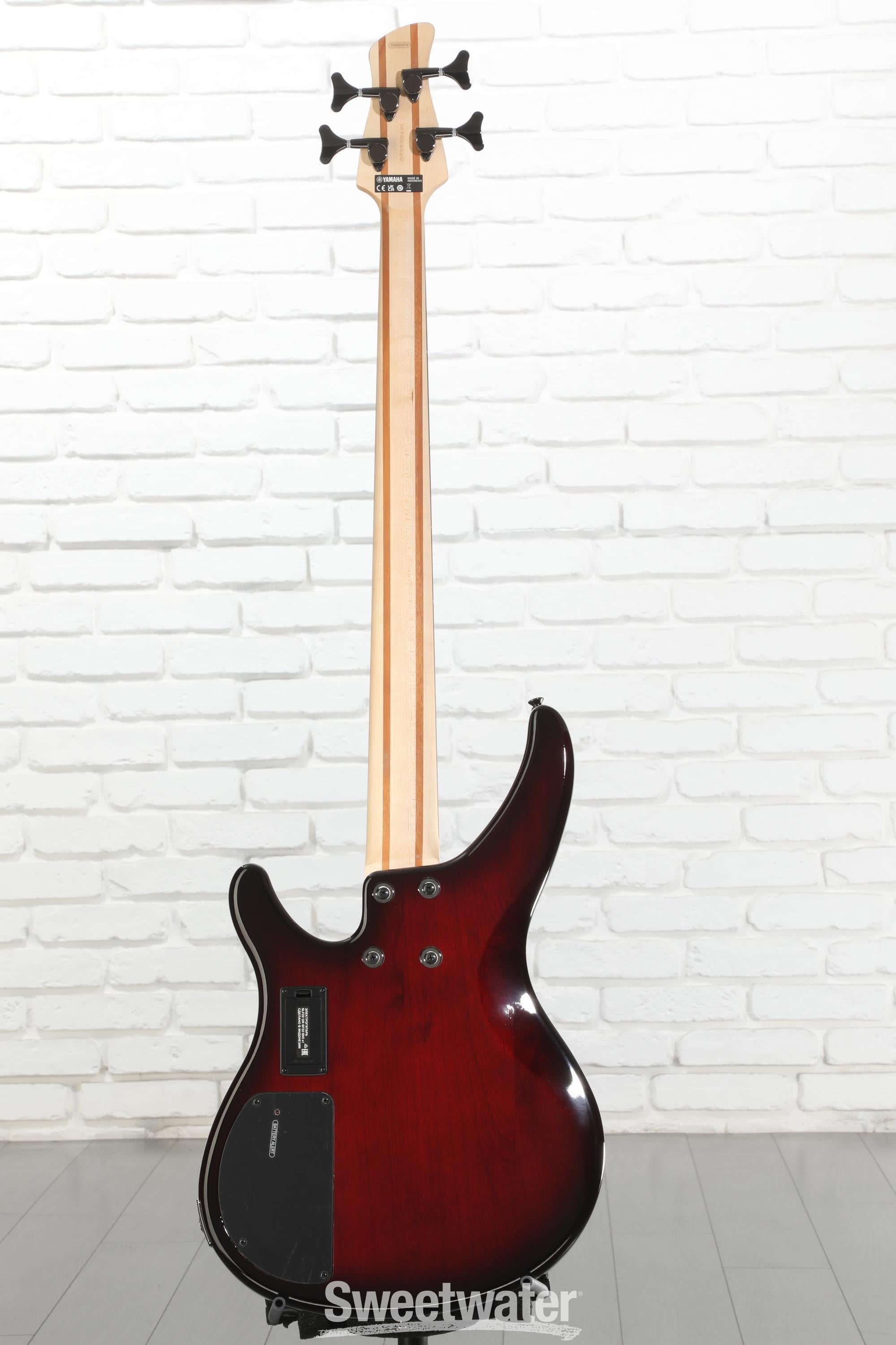 ベース YAMAHA TRBX604 FM (DRB) Yamaha TRBX604FM 4-string Bass Guitar - Dark Red Burst | Sweetwater