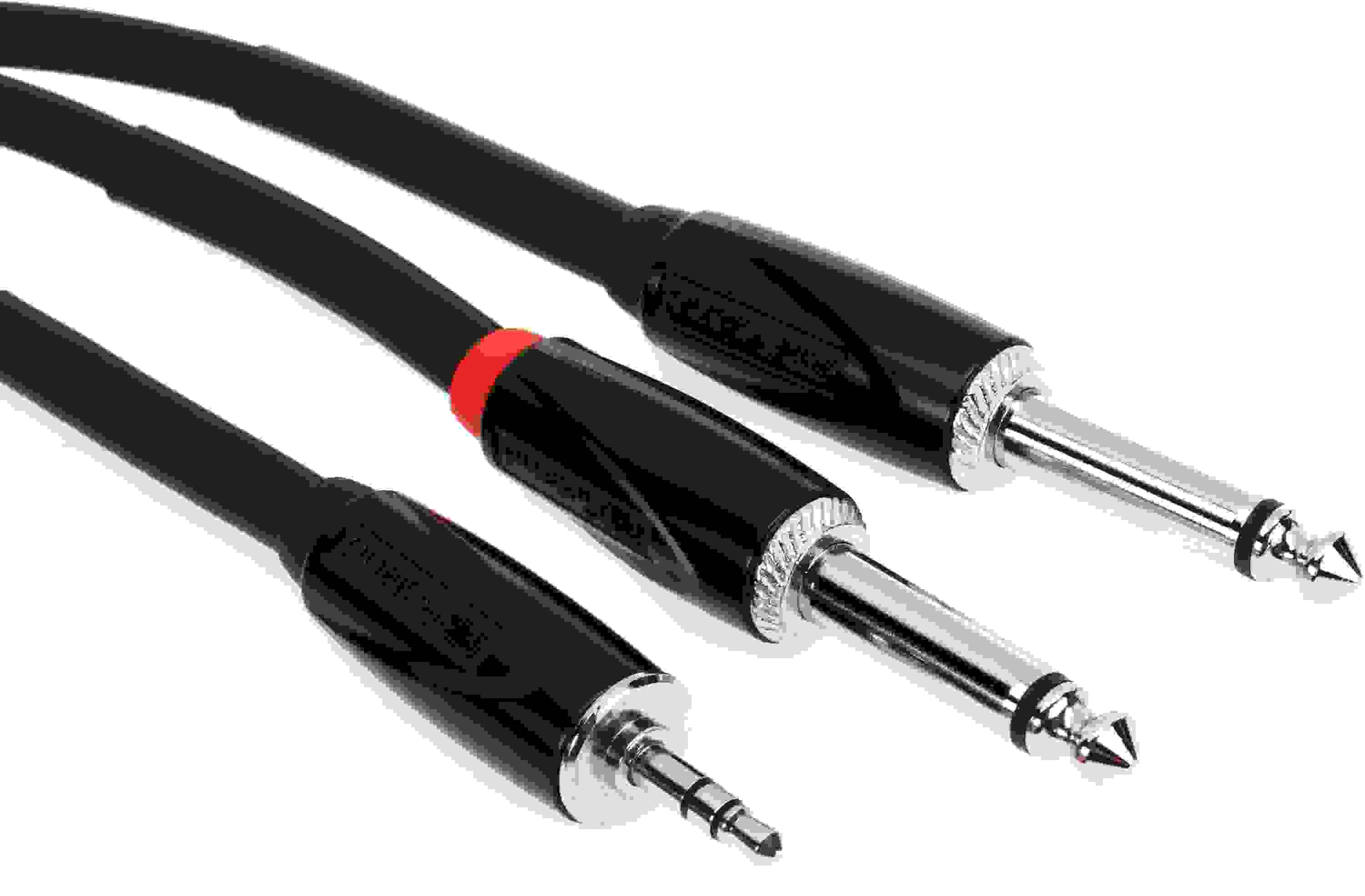Roland RCC-5-3528V2 Black Series 3.5mm TRS Male to Dual 1/4-inch TS Male - 5 foot