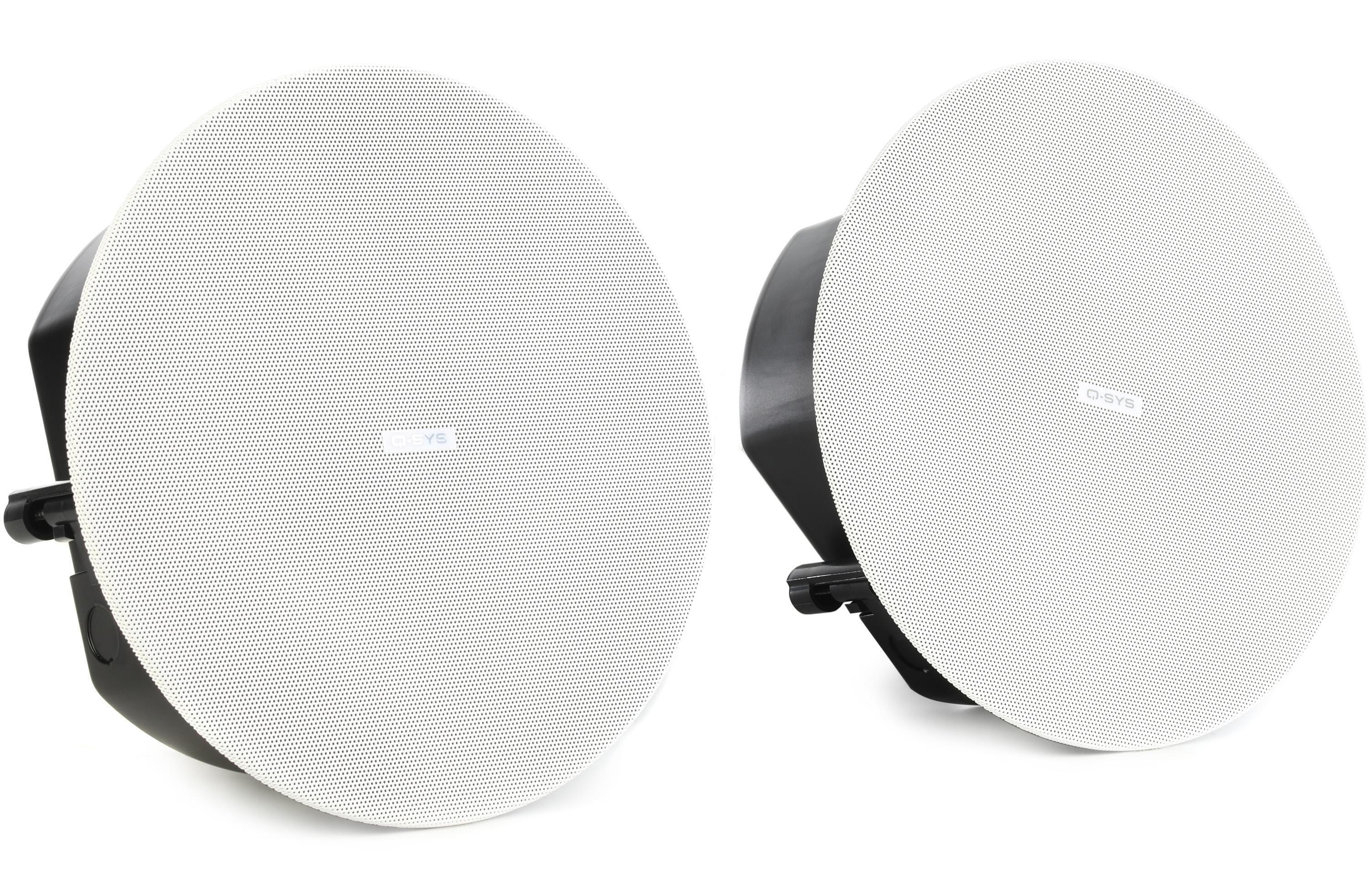 Photo of QSC AcousticDesign AD-C4T-LPZB 4.5-inch 2-way Ceiling Speakers with Zero-bezel Design - White