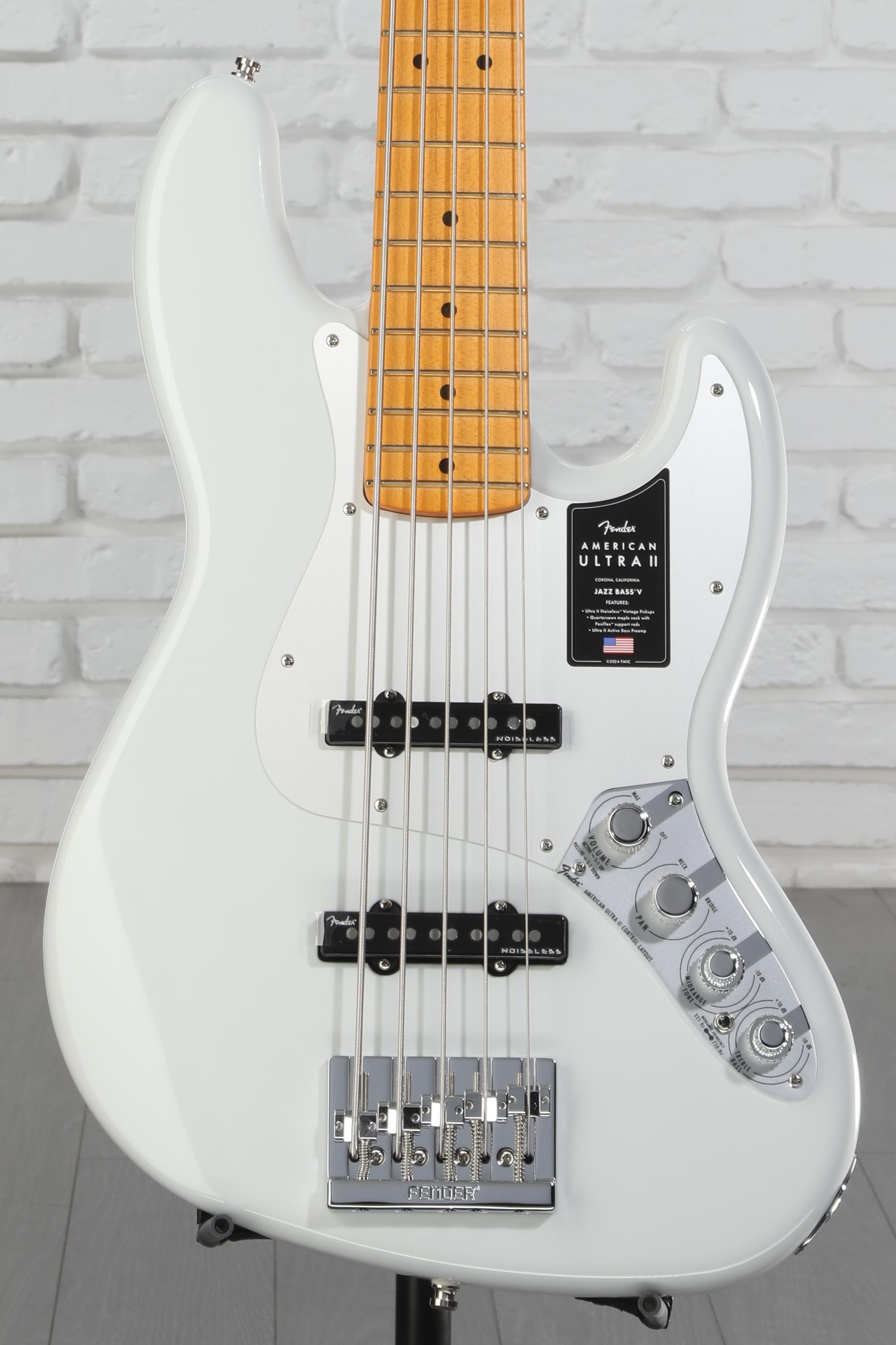 Fender American Ultra II Jazz Bass V - Avalanche, Maple