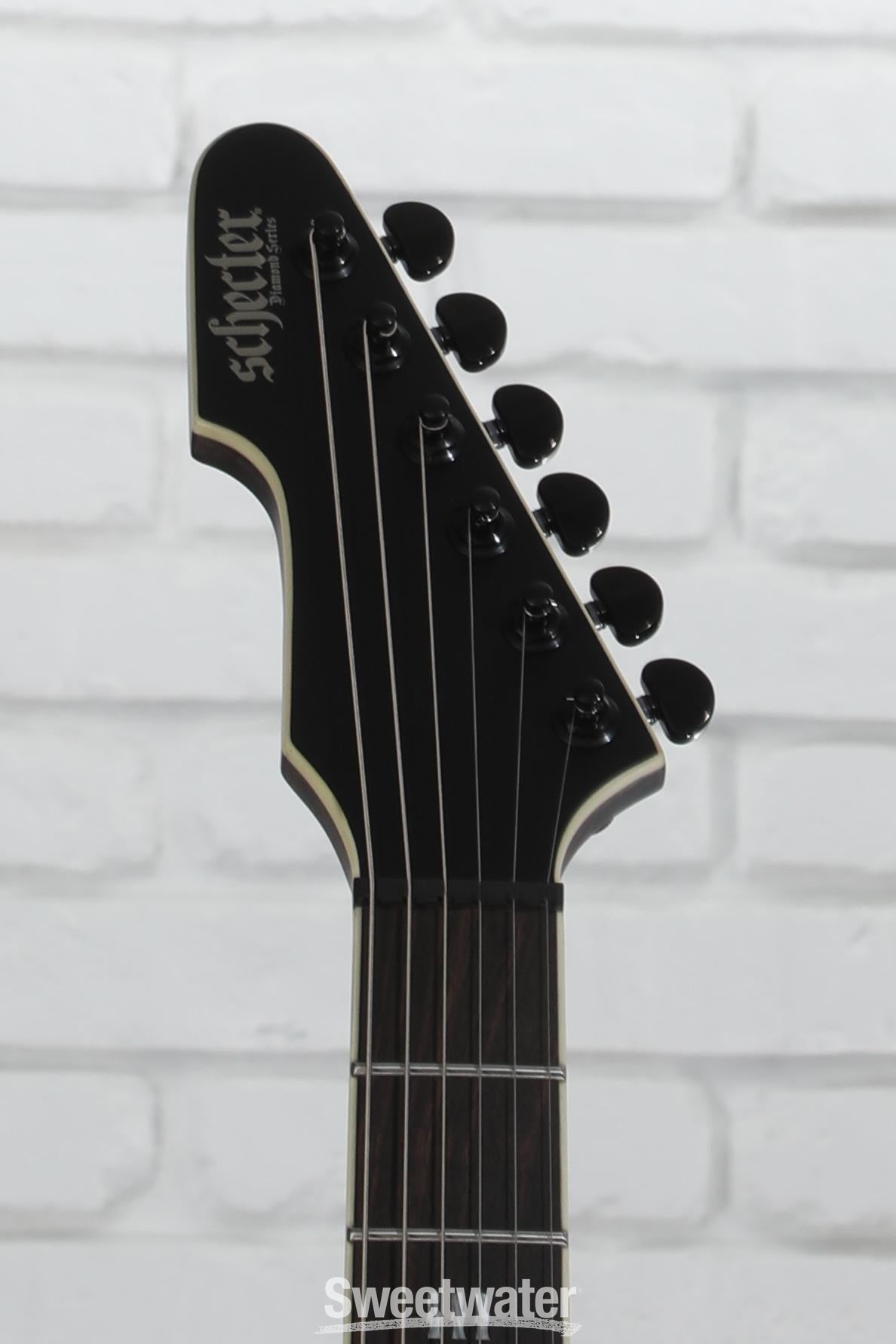 ツインエンジェルBLACK Schecter Guitar Research C-8 MS SLS Elite Evil Twin 8-String