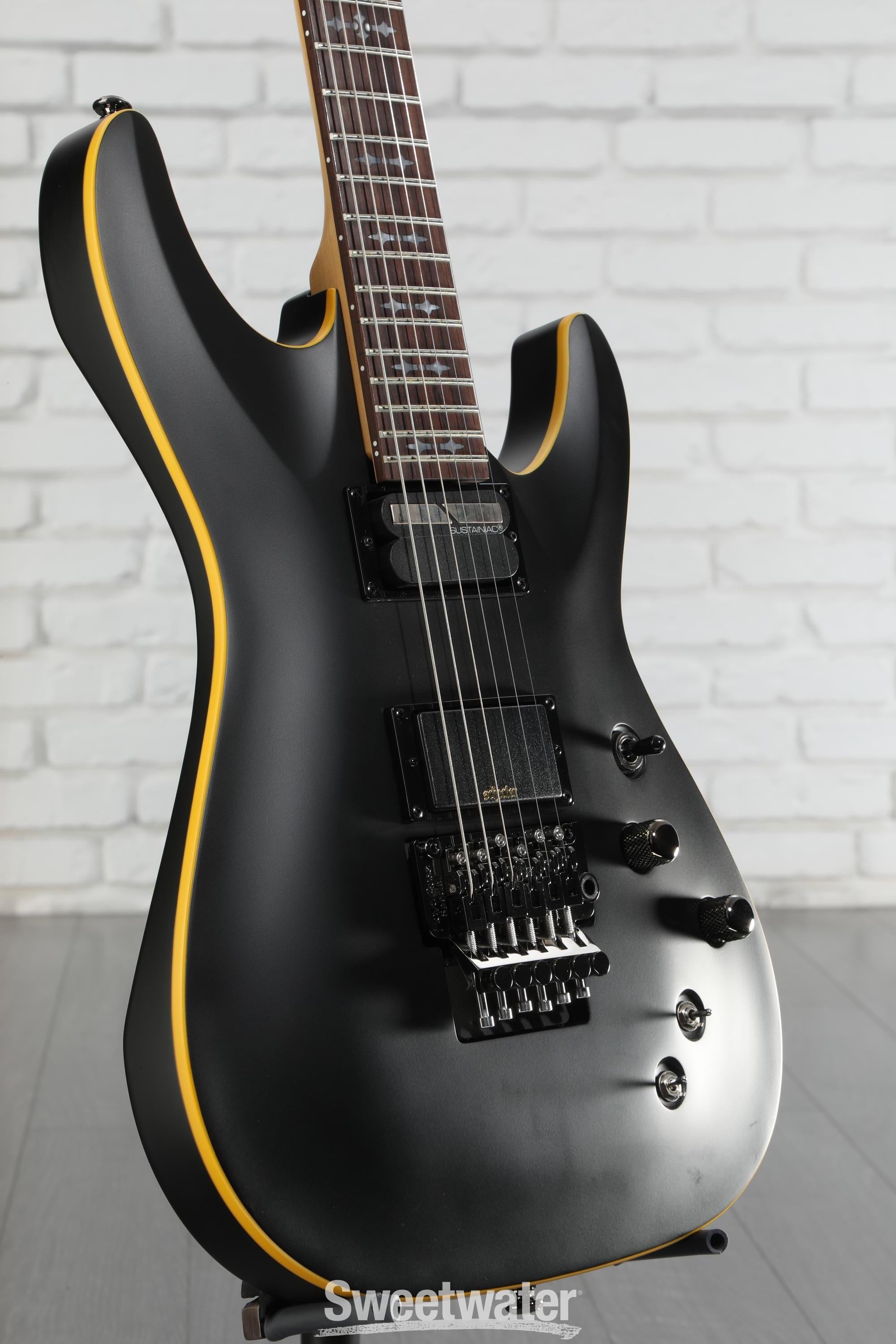 Schecter Demon-6 FR-S Electric Guitar - Satin Black | Sweetwater