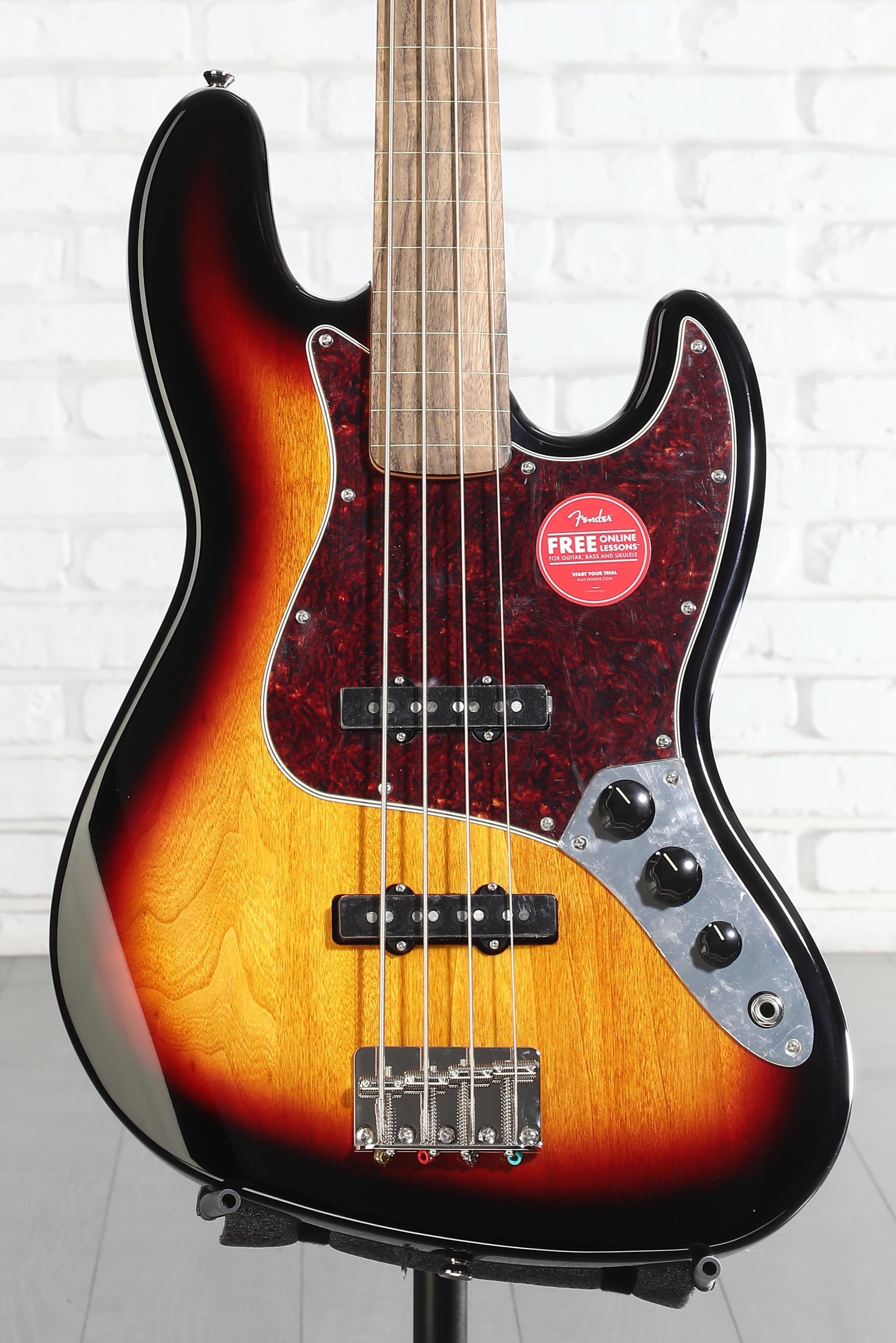 Squier Classic Vibe '60s Fretless Jazz Bass - 3-Tone Sunburst