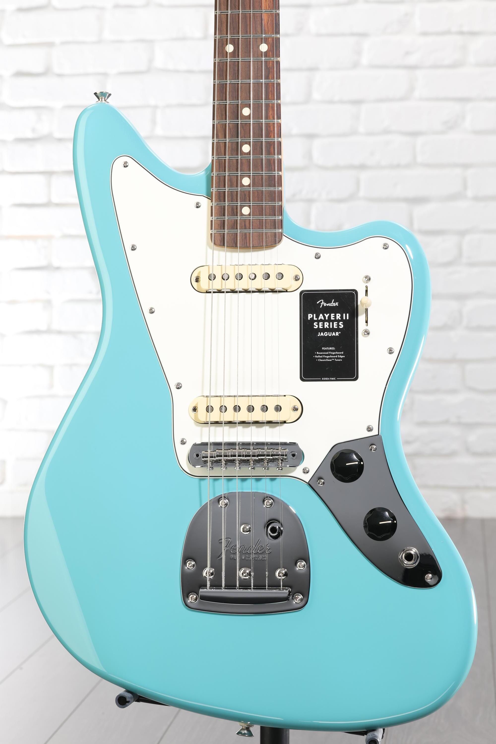 Fender Player II Jaguar Electric Guitar - Aquatone Blue | Sweetwater