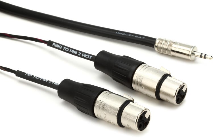 Câble Audio Y Jack 6,35 mm STÉRÉO vers 2 x XLR femelle 1,5 m