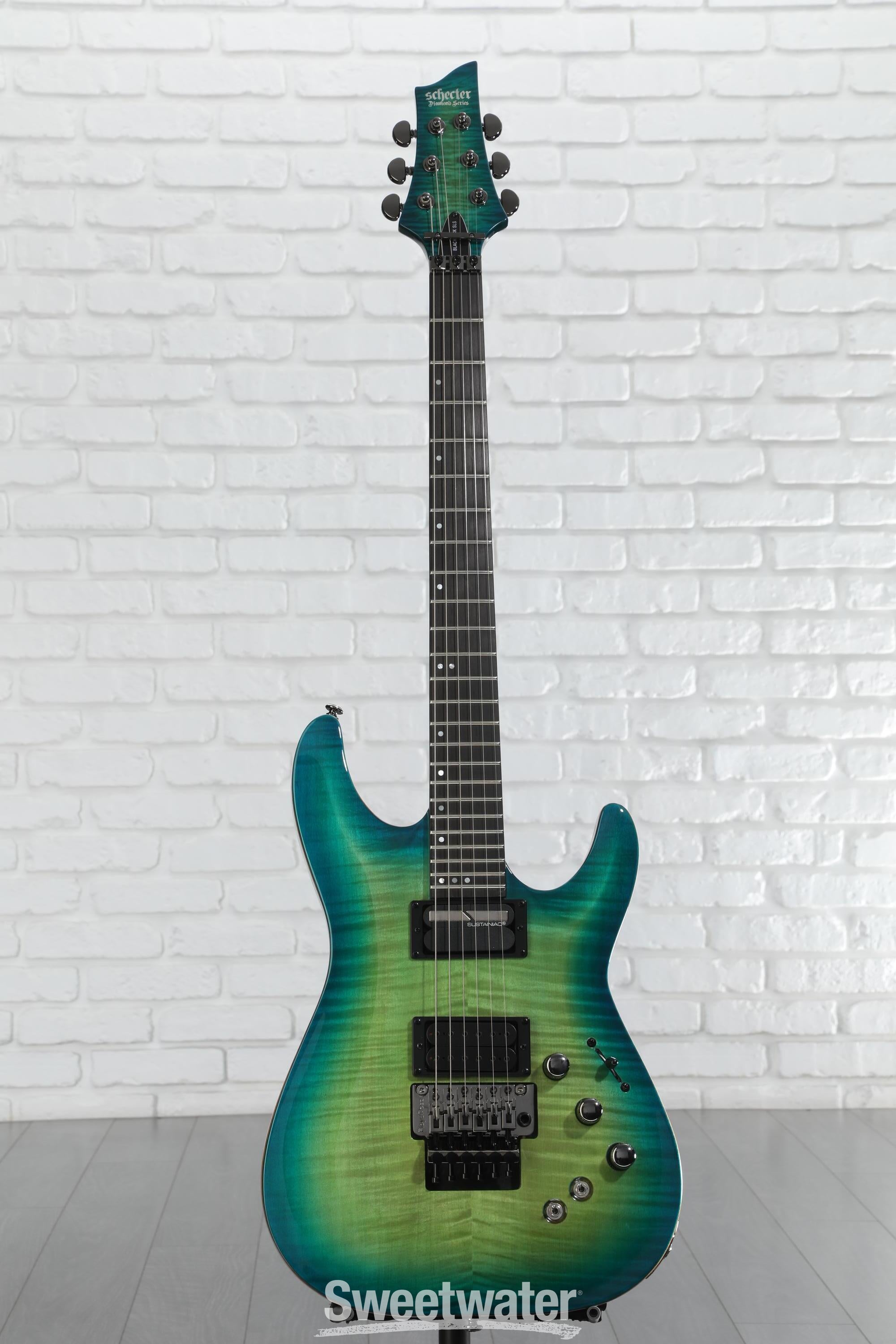Schecter BlackJack SLS C-1 FR-S Electric Guitar - Aquaburst
