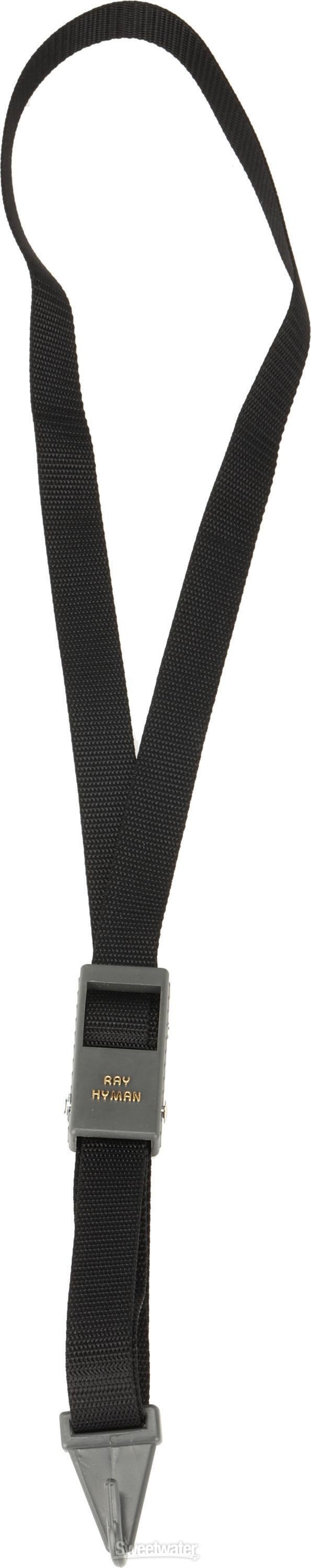 Selmer 7946B Ray Hyman Slimline Neck Strap for Alto or Tenor Saxophone -  Black