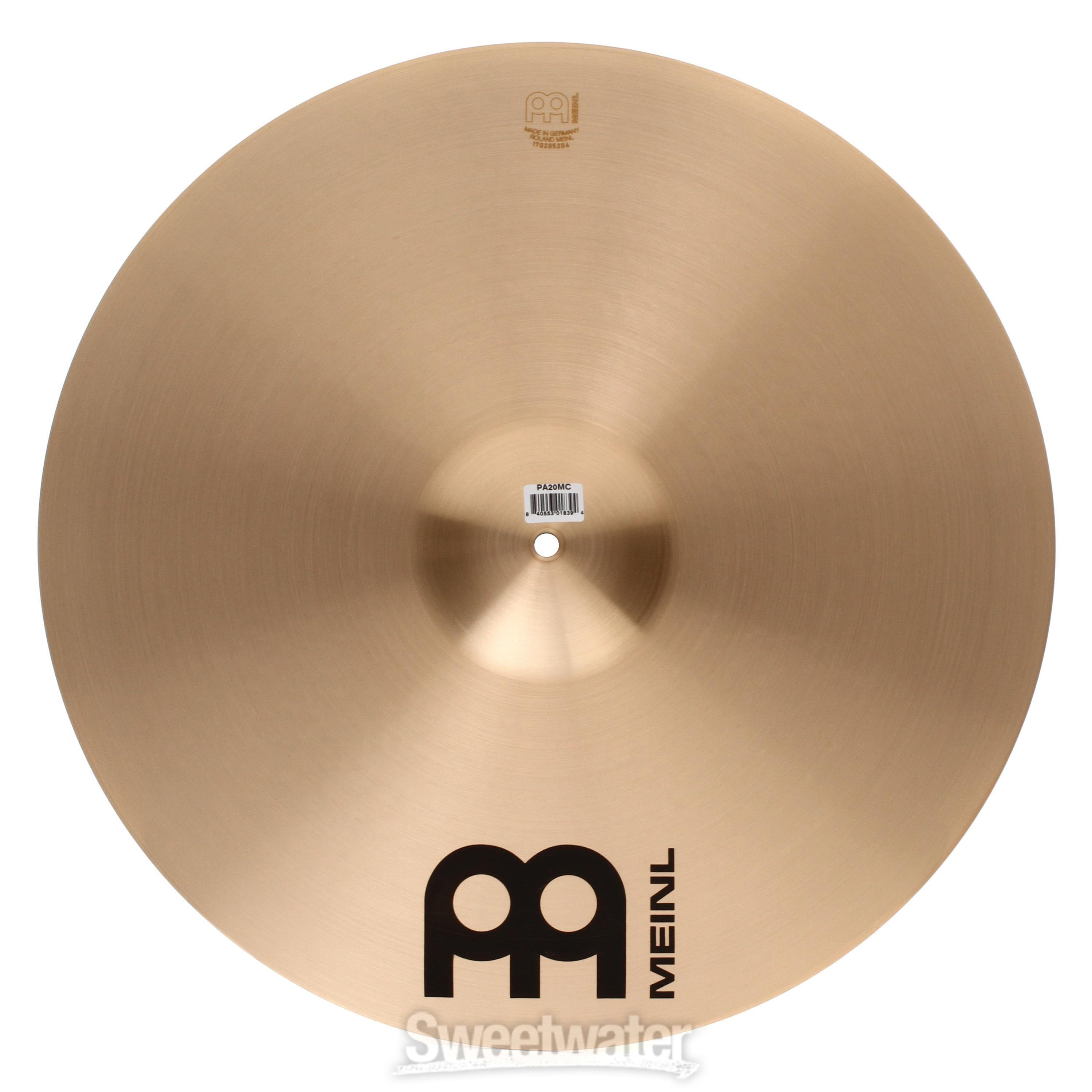 Meinl Cymbals 20 inch Pure Alloy Medium Crash Cymbal | Sweetwater