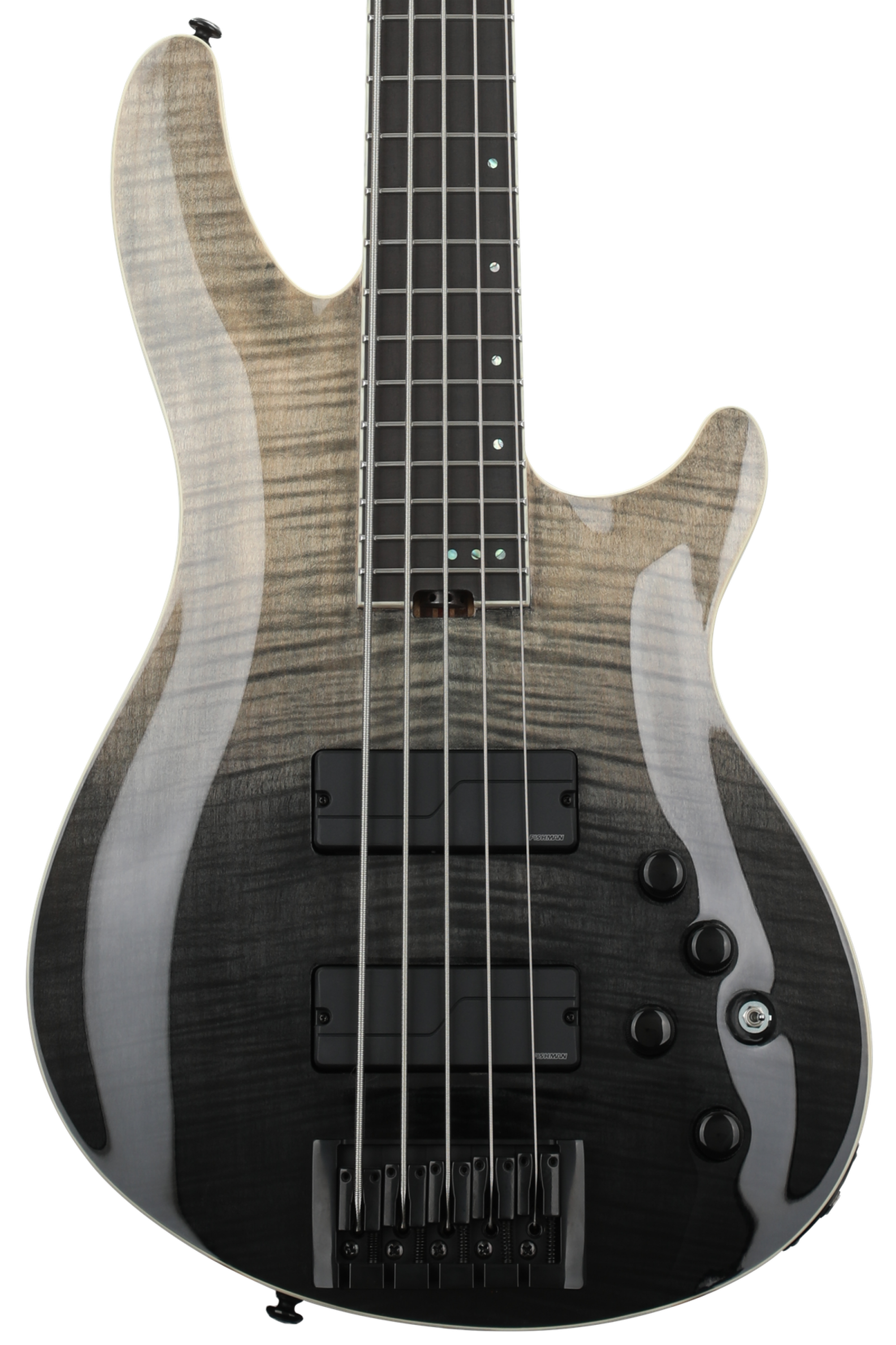 Schecter SLS Elite-5 Bass Guitar - Black Fade Burst | Sweetwater