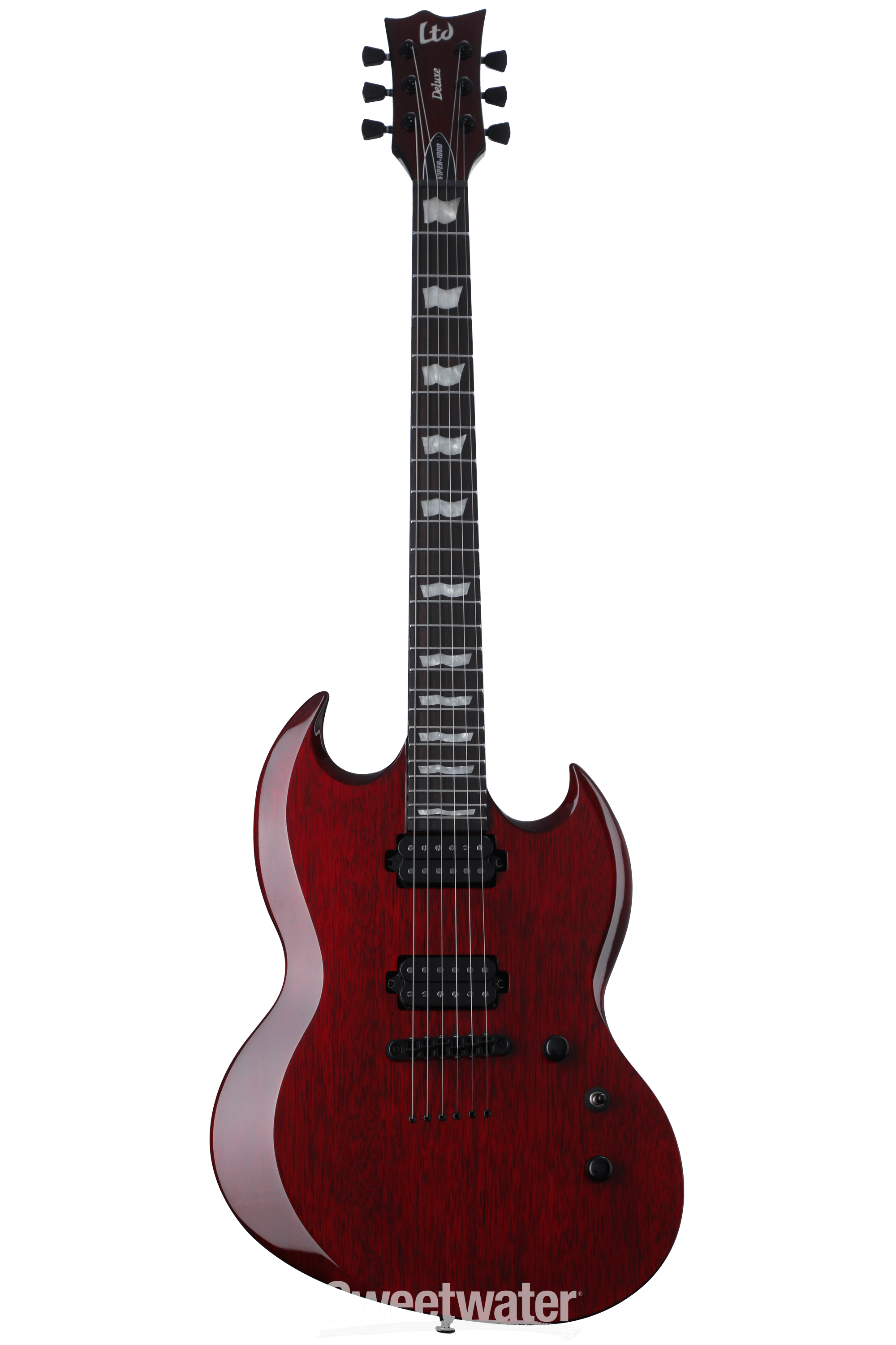 esp エドワーズ LTD viper ギター SG ESP LTD Viper-1000 M Electric Guitar - See-Thru Black Cherry