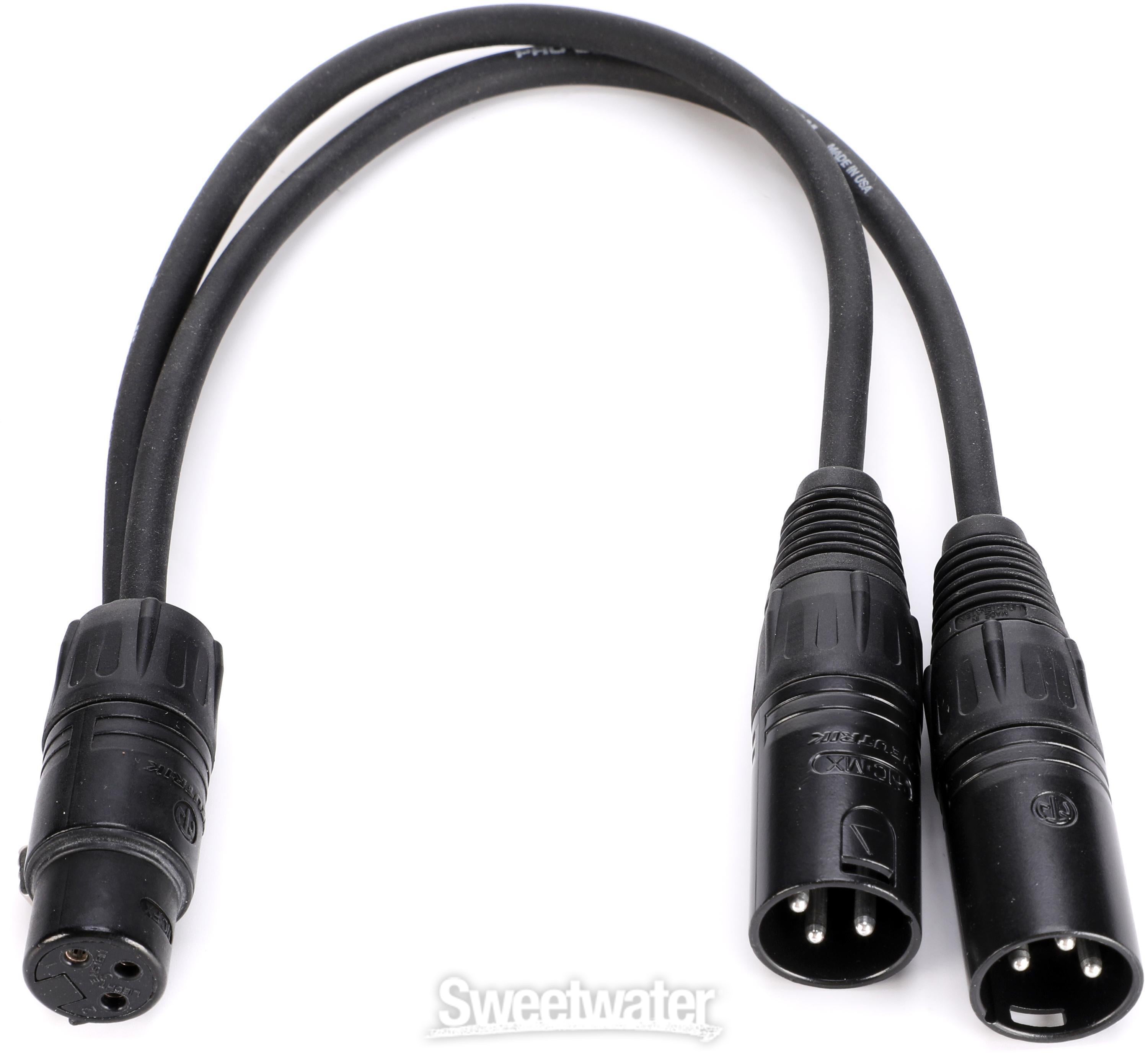 Pro Co YMXF2XM-1 XLR Female to Dual XLR Male Y-Cable - 1