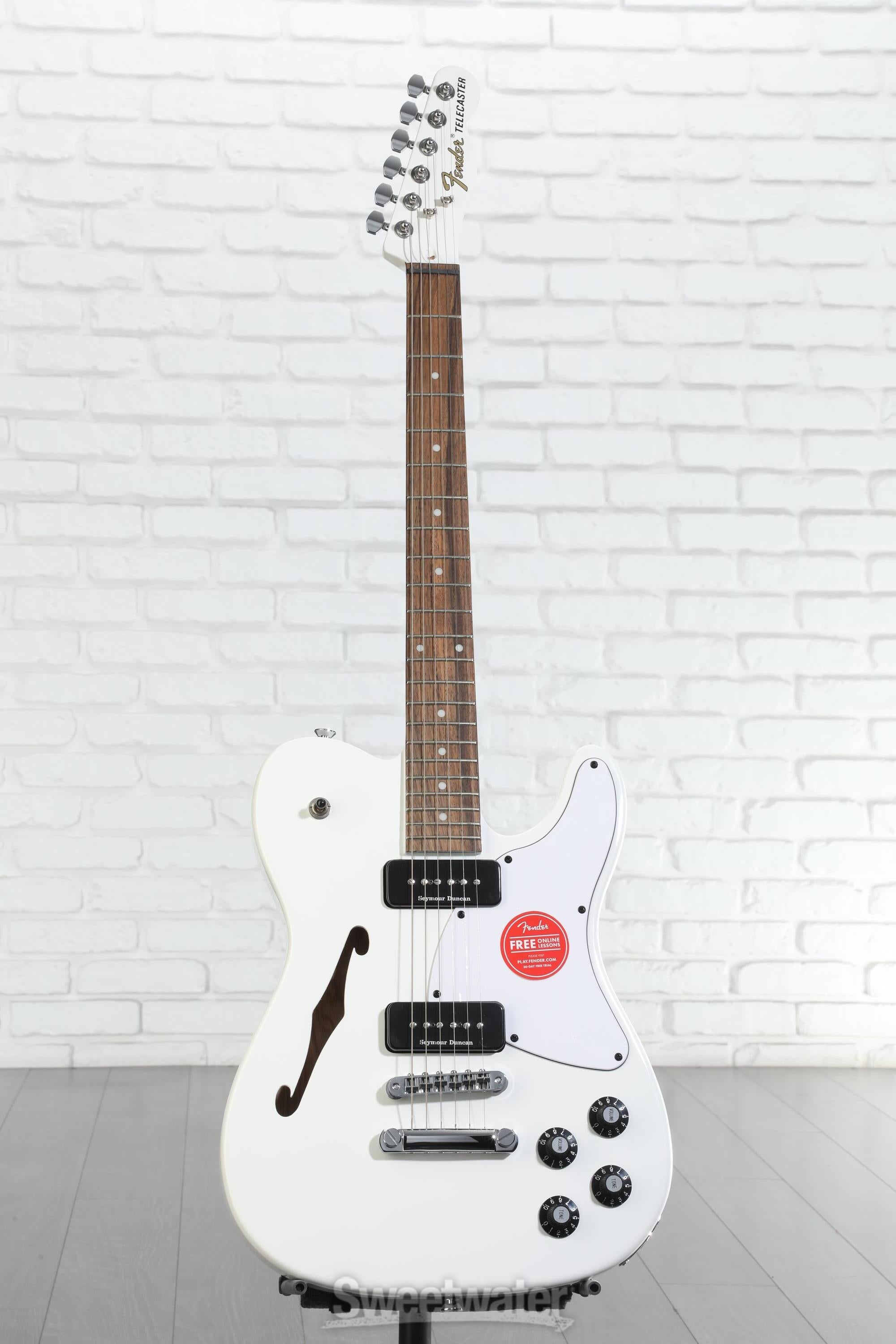 Fender Jim Adkins JA-90 Telecaster Thinline - White | Sweetwater