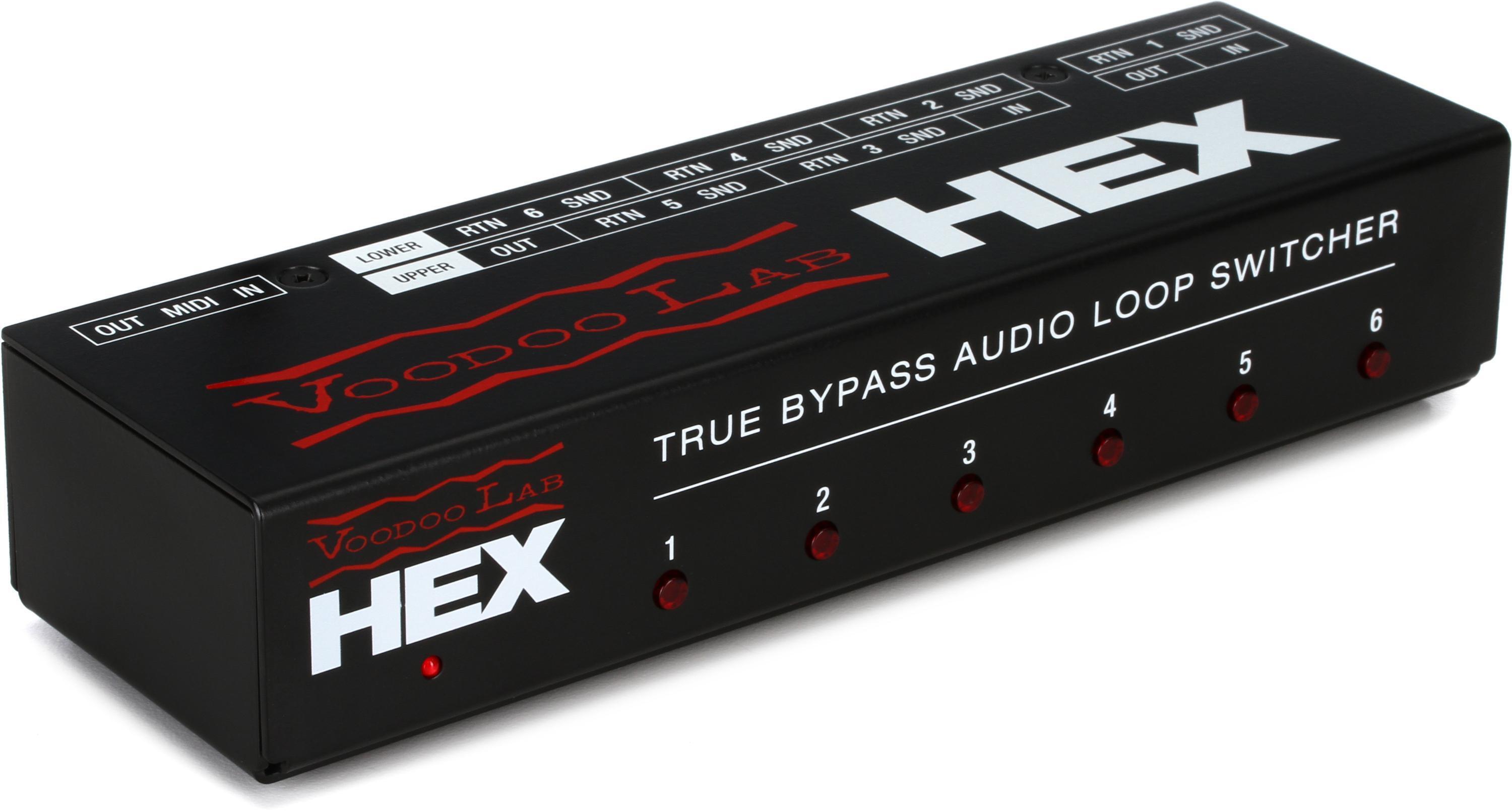 Voodoo Lab HEX True Bypass 6Loop Audio Switcher Sweetwater