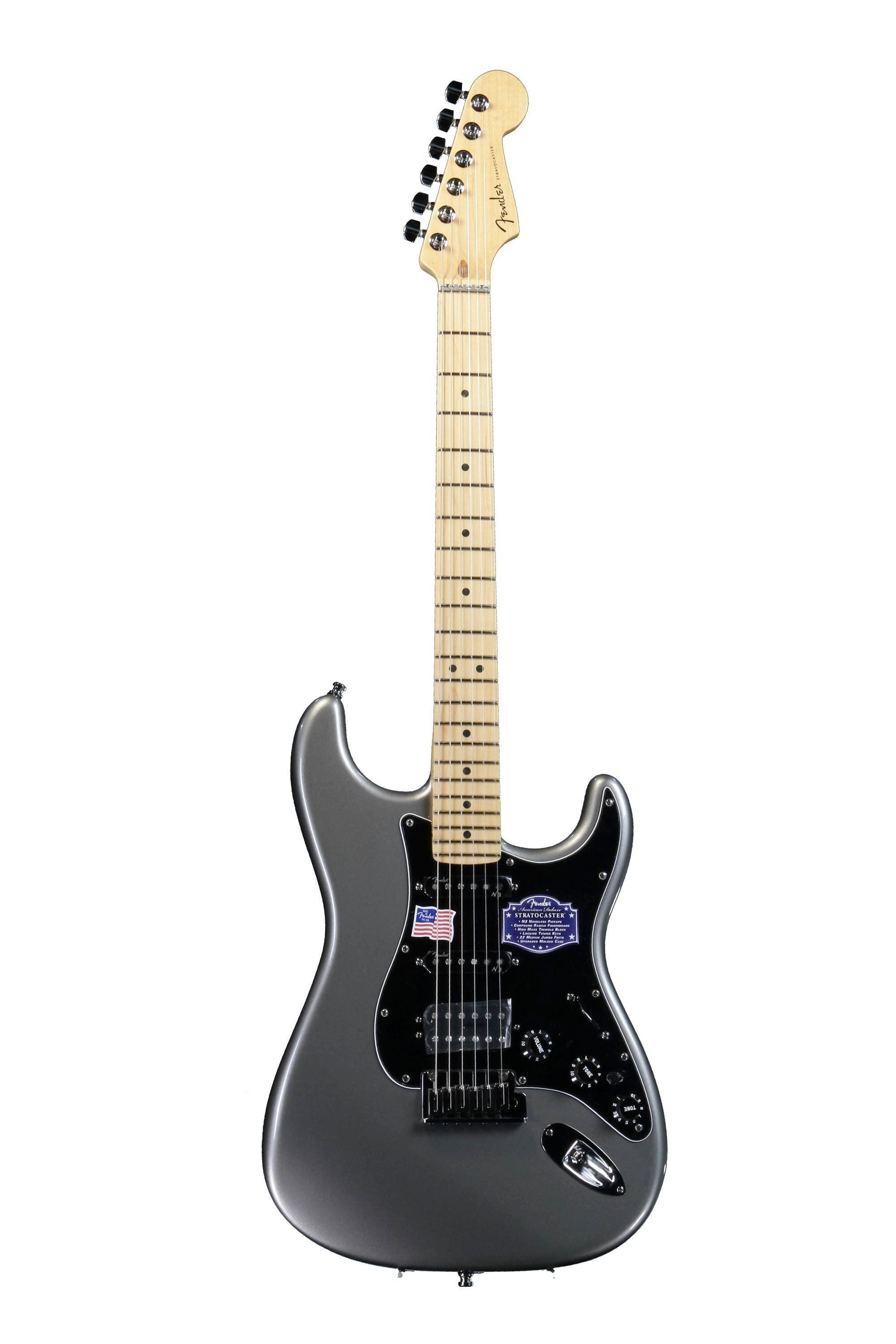 Fender American Deluxe Strat HSS - Tungsten | Sweetwater