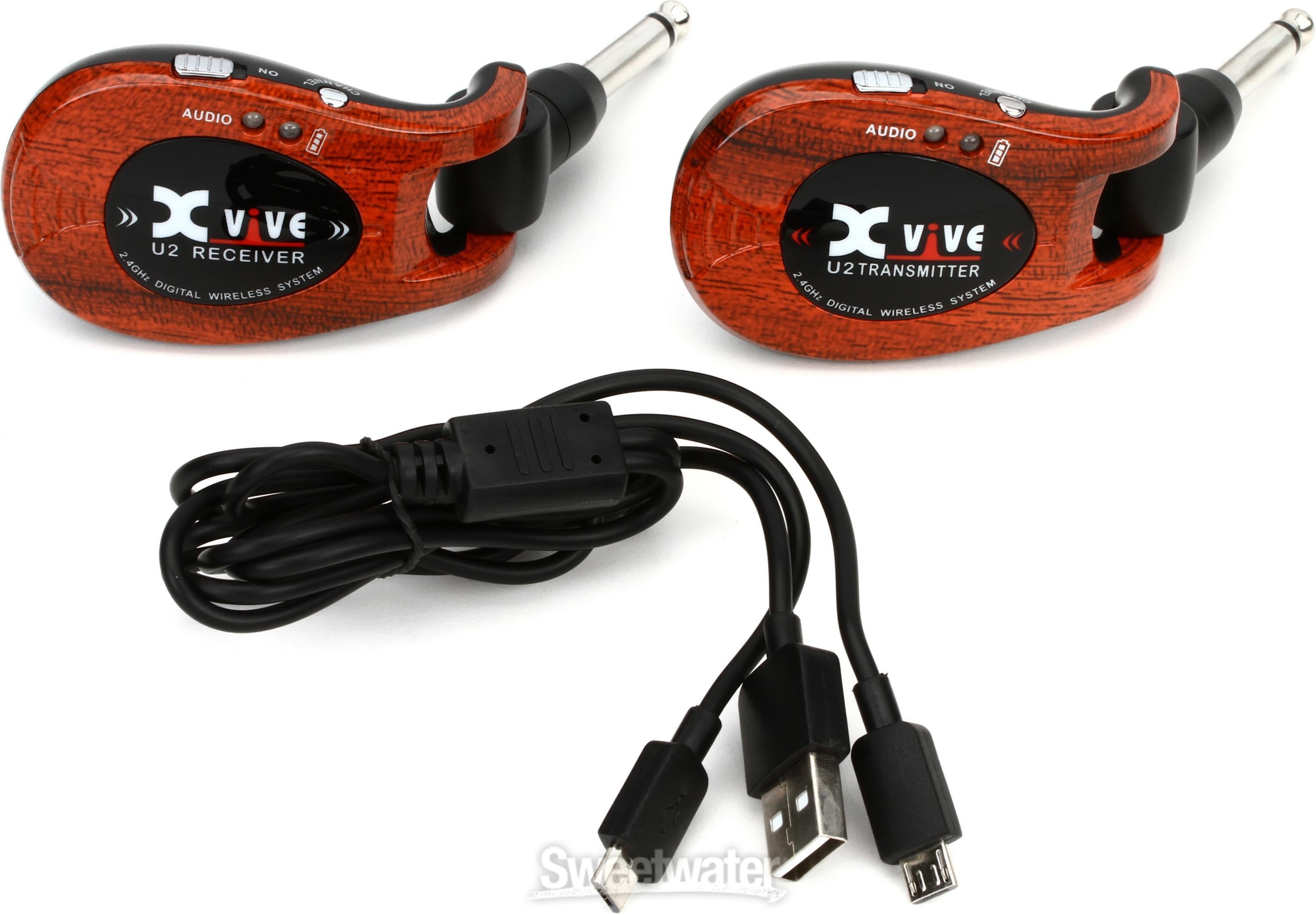 Xvive U2 Digital Wireless Guitar System - Wood Finish