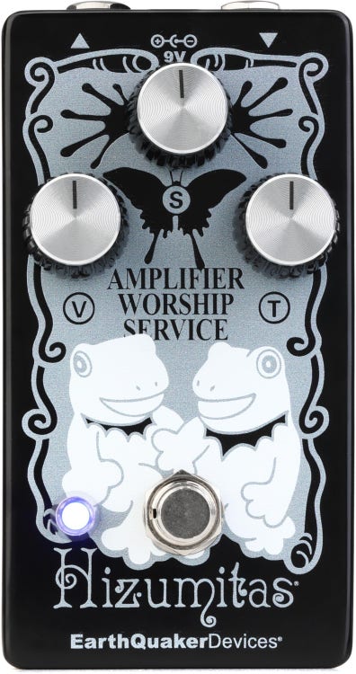 EarthQuaker Devices Hizumitas Fuzz Sustainar Pedal - Piano Black, Sweetwater Exclusive