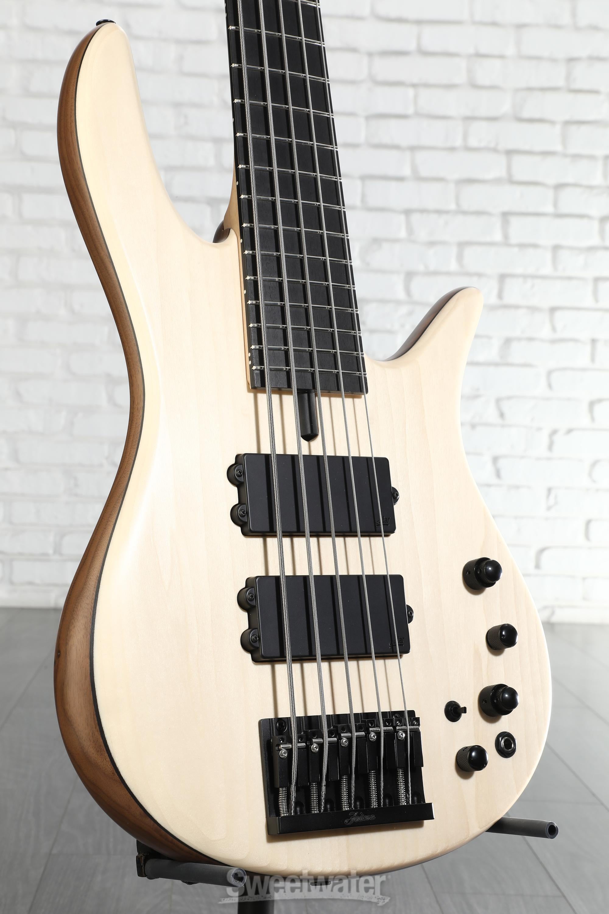Photo of Fodera Monarch 5 Special 5-string Bass Guitar - Natural Satin