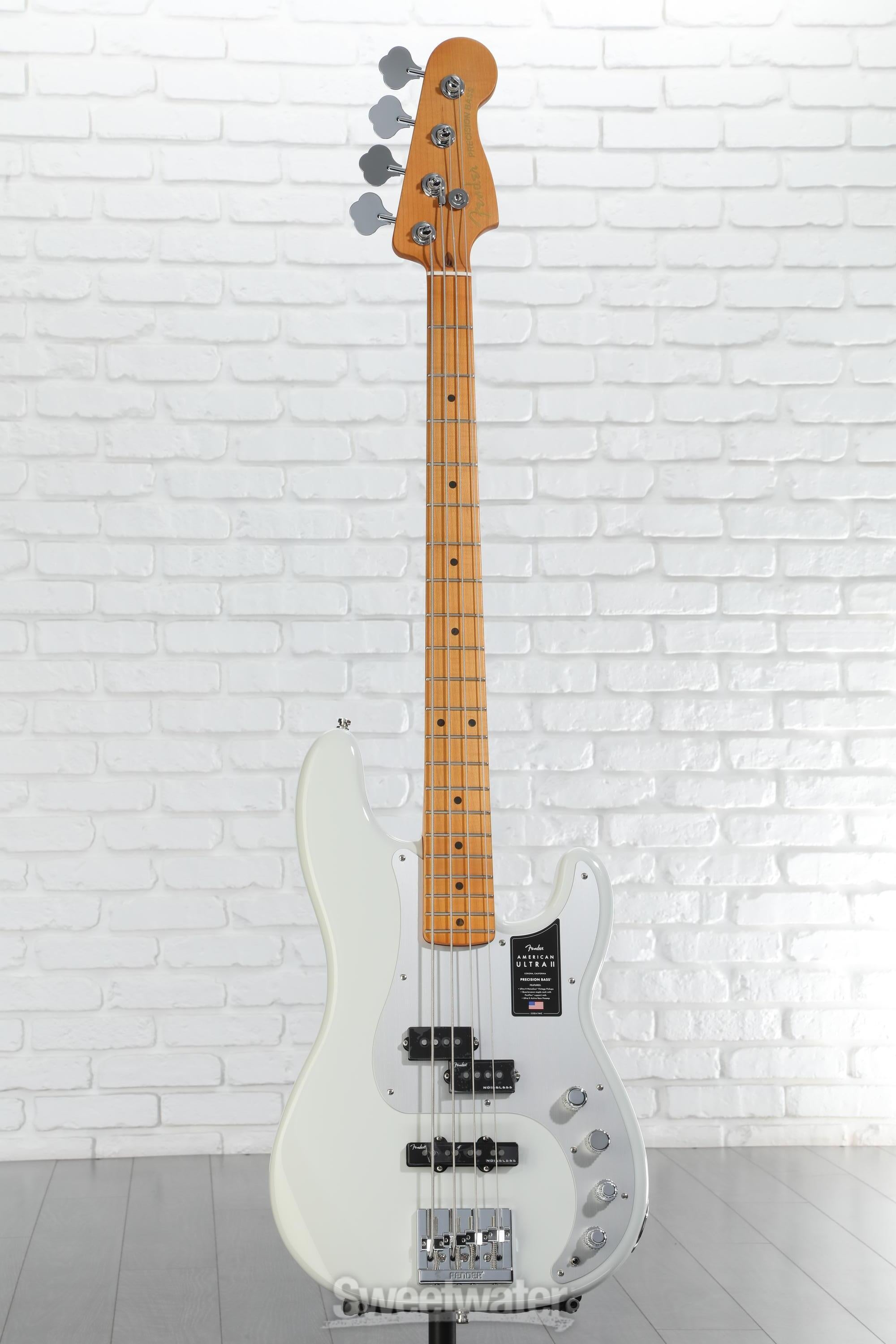Fender American Ultra II Precision Bass - Avalanche | Sweetwater