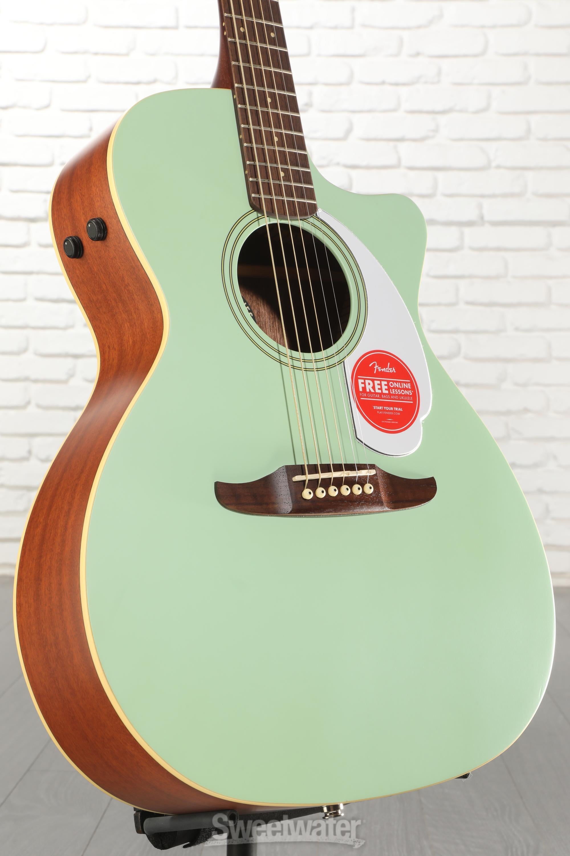 Photo of Fender Newporter Player Acoustic-electric Guitar - Surf Green