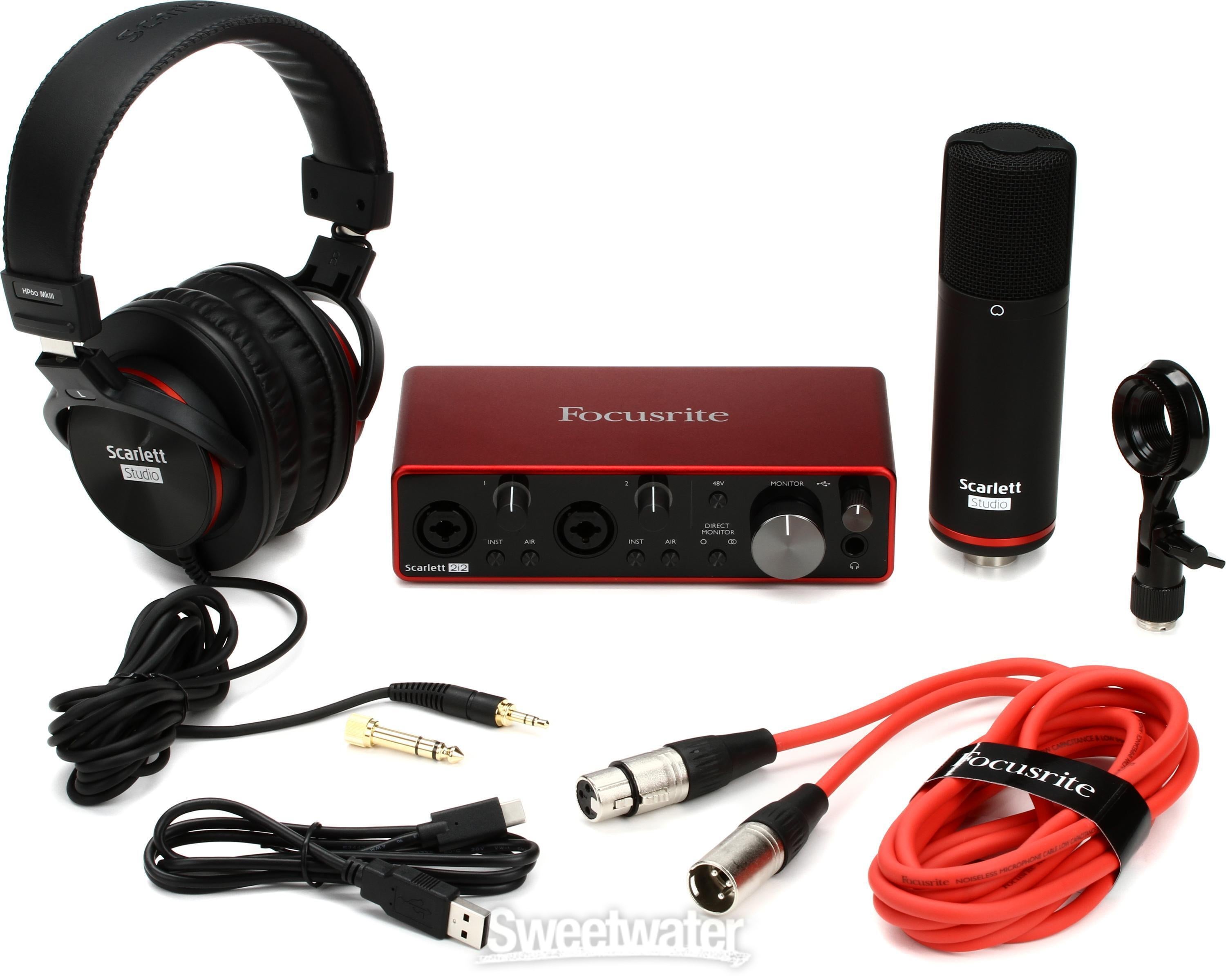 Scarlett 2i2 Studio 3rd Gen Recording Bundle - Sweetwater