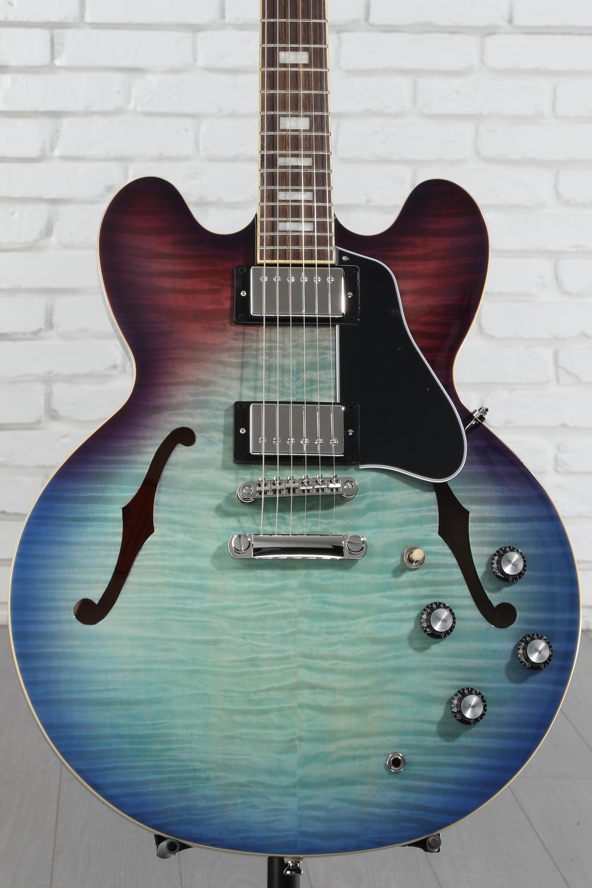 Epiphone ES-335Blueberry Burst 格安です! Epiphone ES-335 Figured Semi-hollowbody - Blueberry Burst