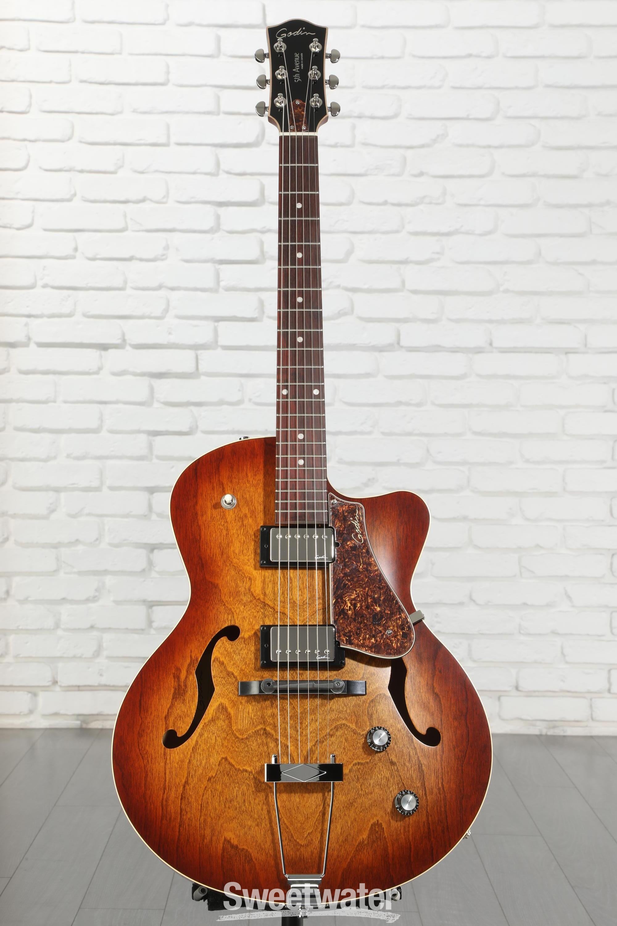 Godin 5th Avenue CW Kingpin II HB Hollowbody Electric Guitar