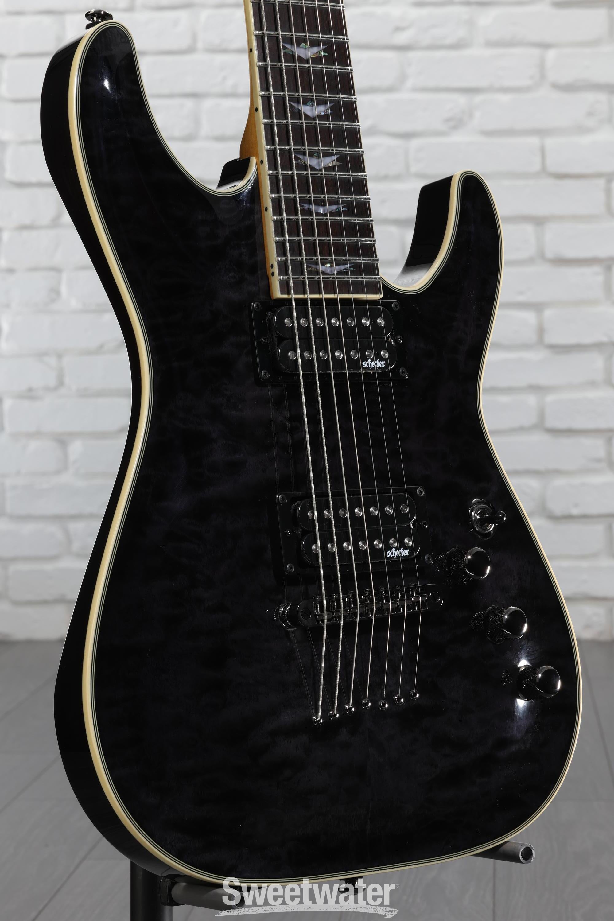 Schecter Omen Extreme-7 Electric Guitar - See Thru Black | Sweetwater