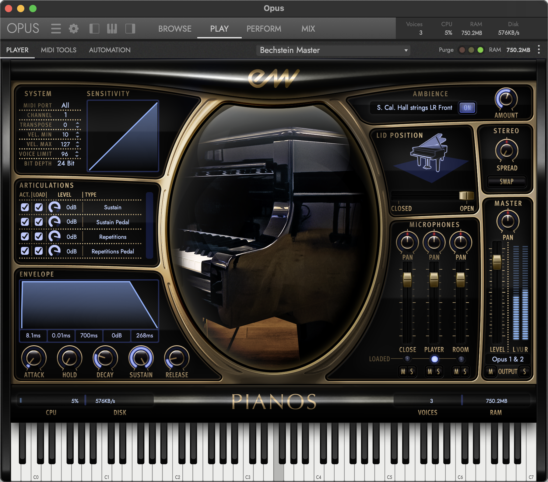 EastWest Pianos - Platinum Edition Grand Piano Software Instrument