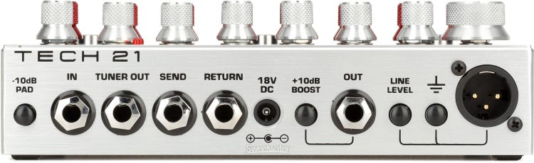 Tech 21 SansAmp XB Driver Bass Preamp | Sweetwater 